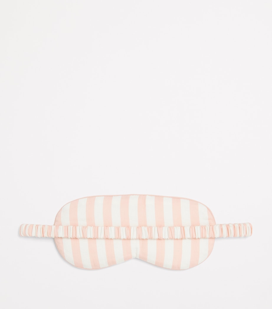 Cotton Stripe Sleep Mask PINK Image 3
