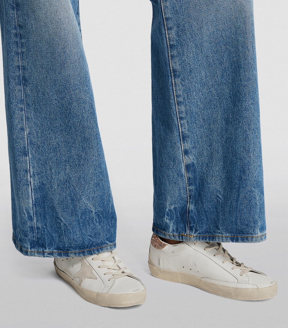 Golden Goose Leather Super-Star Sneakers White/oth Image 2