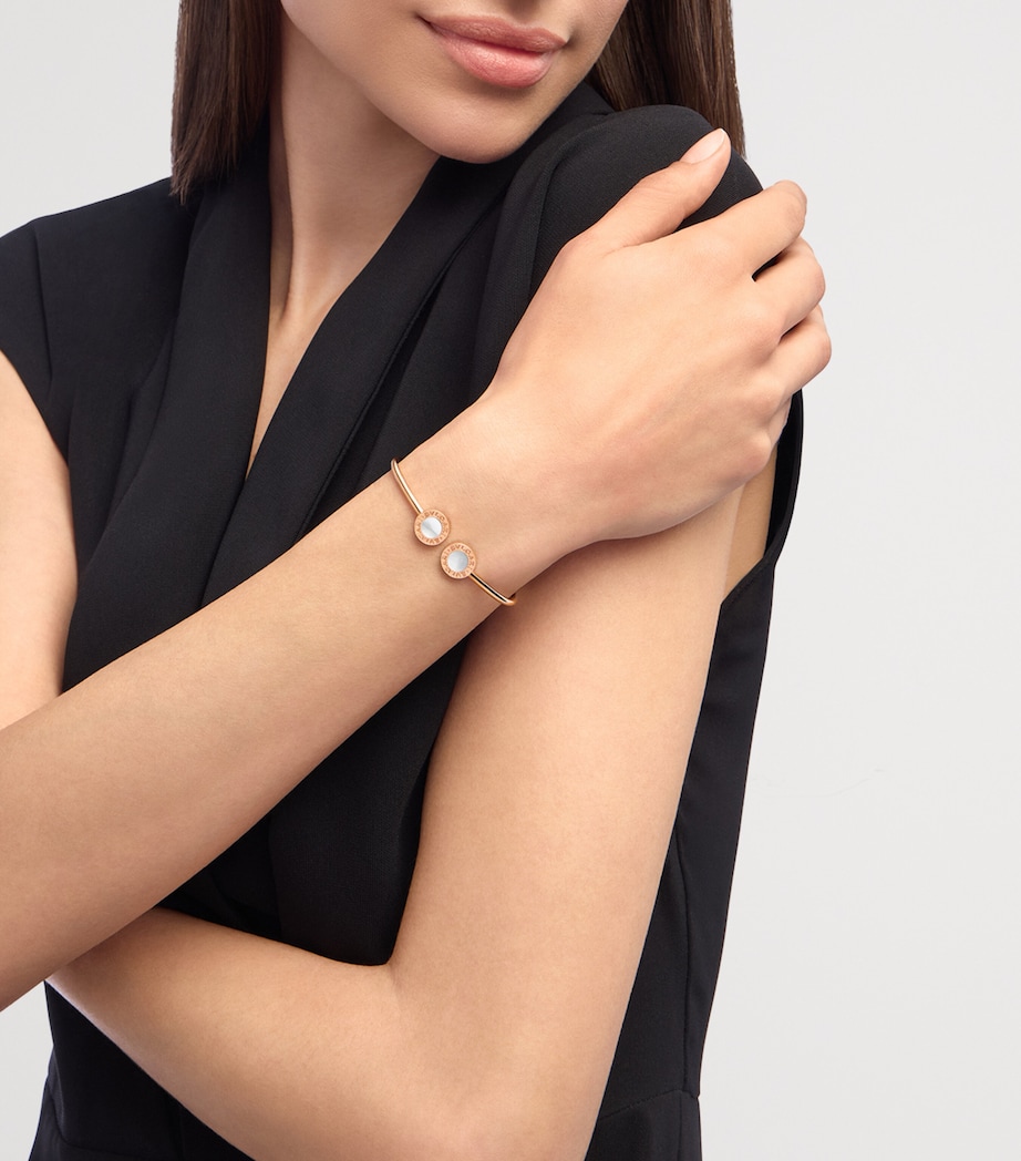 Bvlgari Rose Gold and Mother-of-Pearl Bvlgari Bvlgari Bangle Gold Image 4