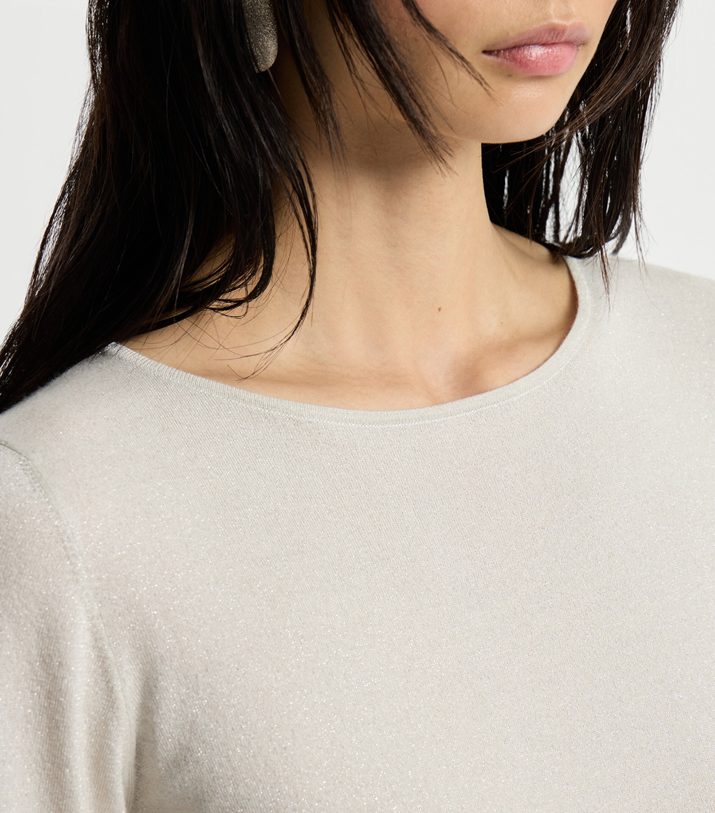 Brunello Cucinelli Womens Cashmere-Silk-Blend Sweater Image 6