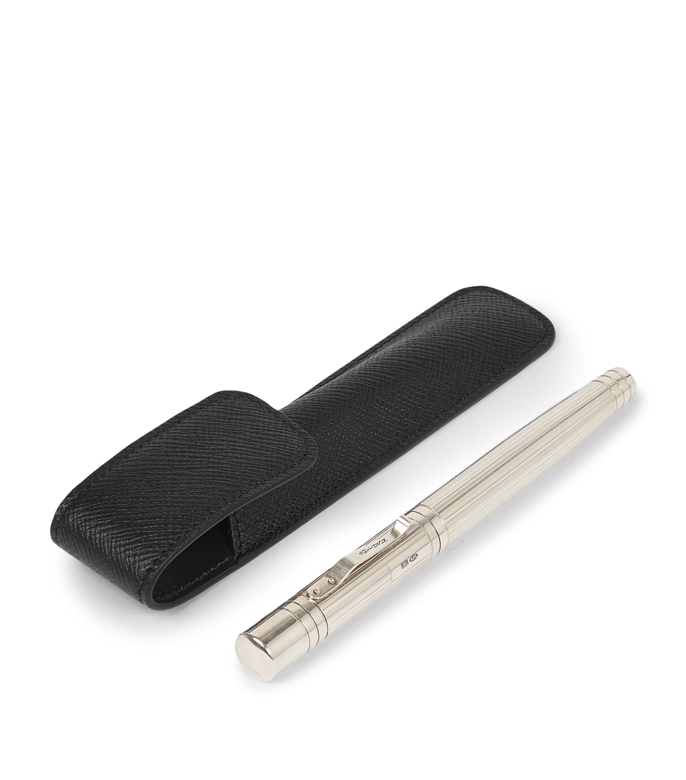 Panama Leather Pen Sleeve BLACK Image 3