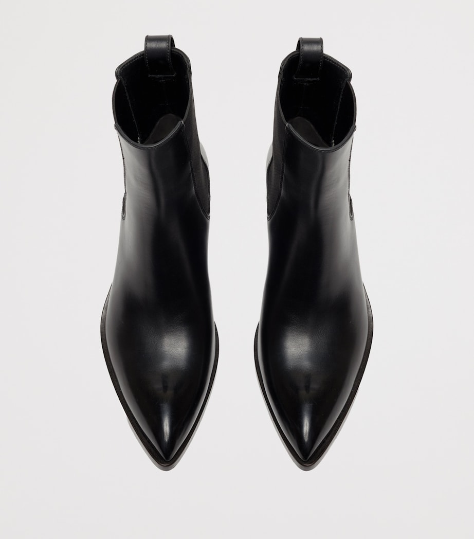 TOM FORD Leather Dagger Ankle Boots 80 Naa Image 4
