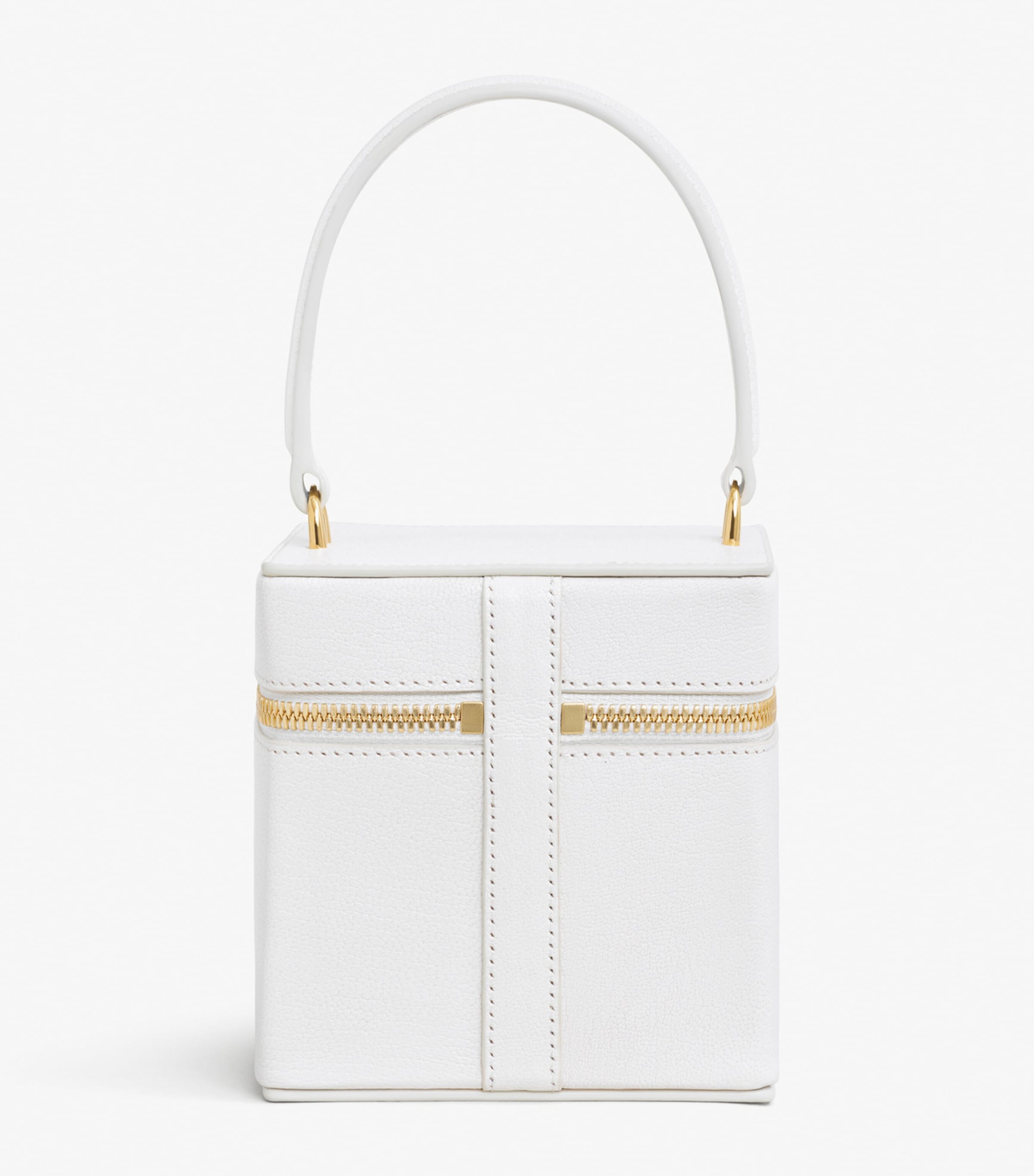 Leather Cube Vanity Bag IVOIRE Image 2
