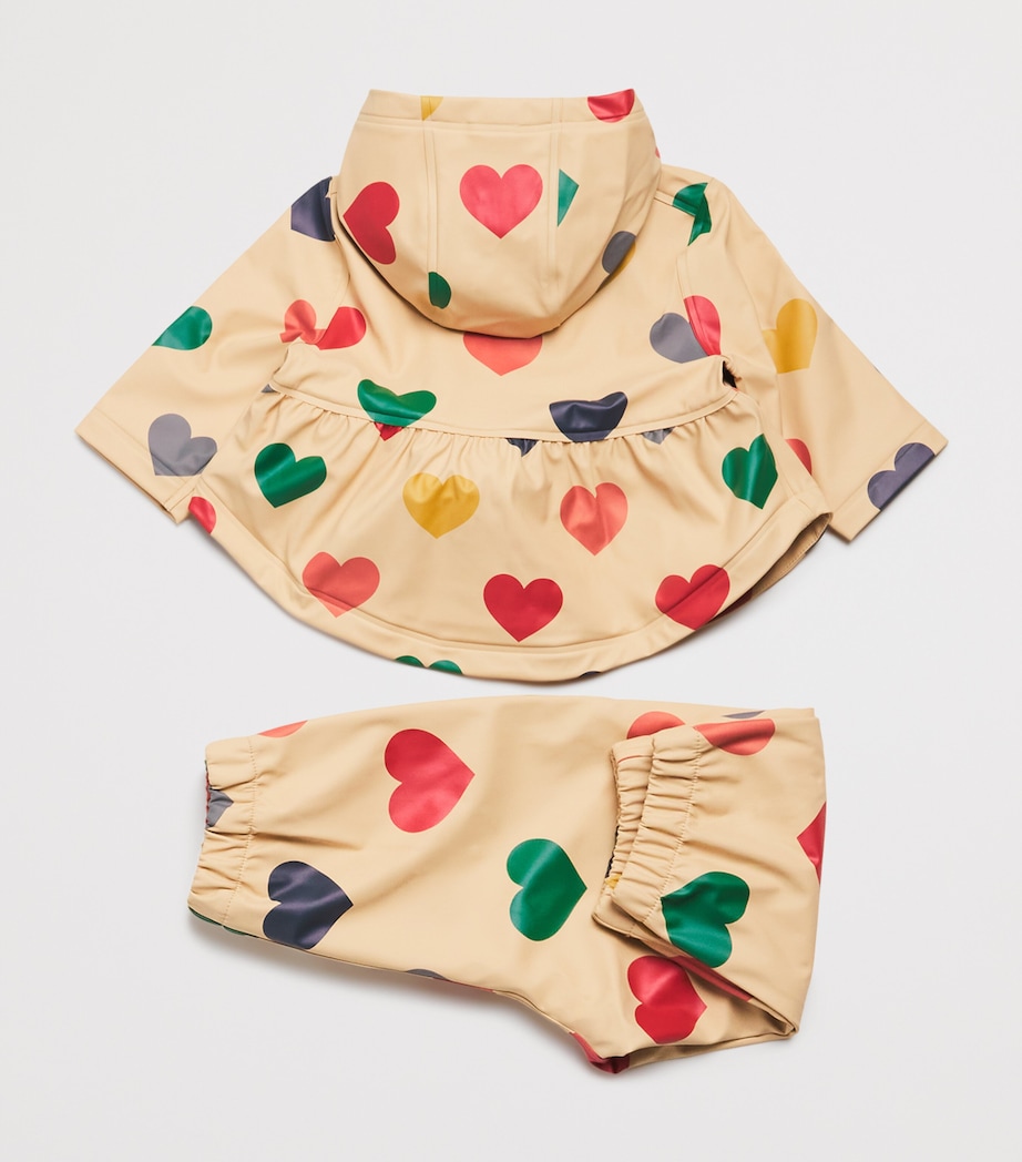 Printed Faire Jacket and Trousers Rain Set (9 Months-4 Years) P15012COEUR COLORE Image 2