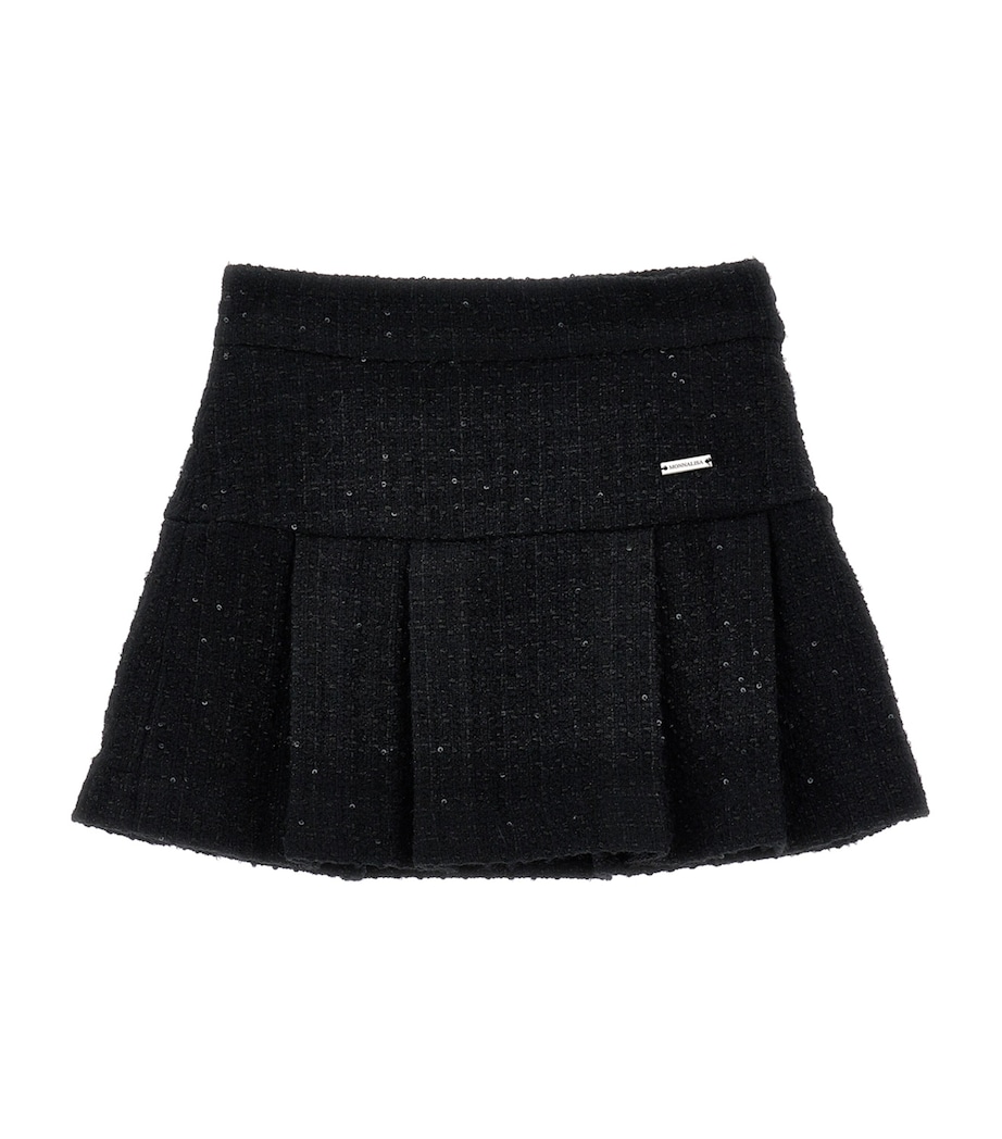 Bouclé Sequin Mini Skirt (2-12 Years) NERO Image 1