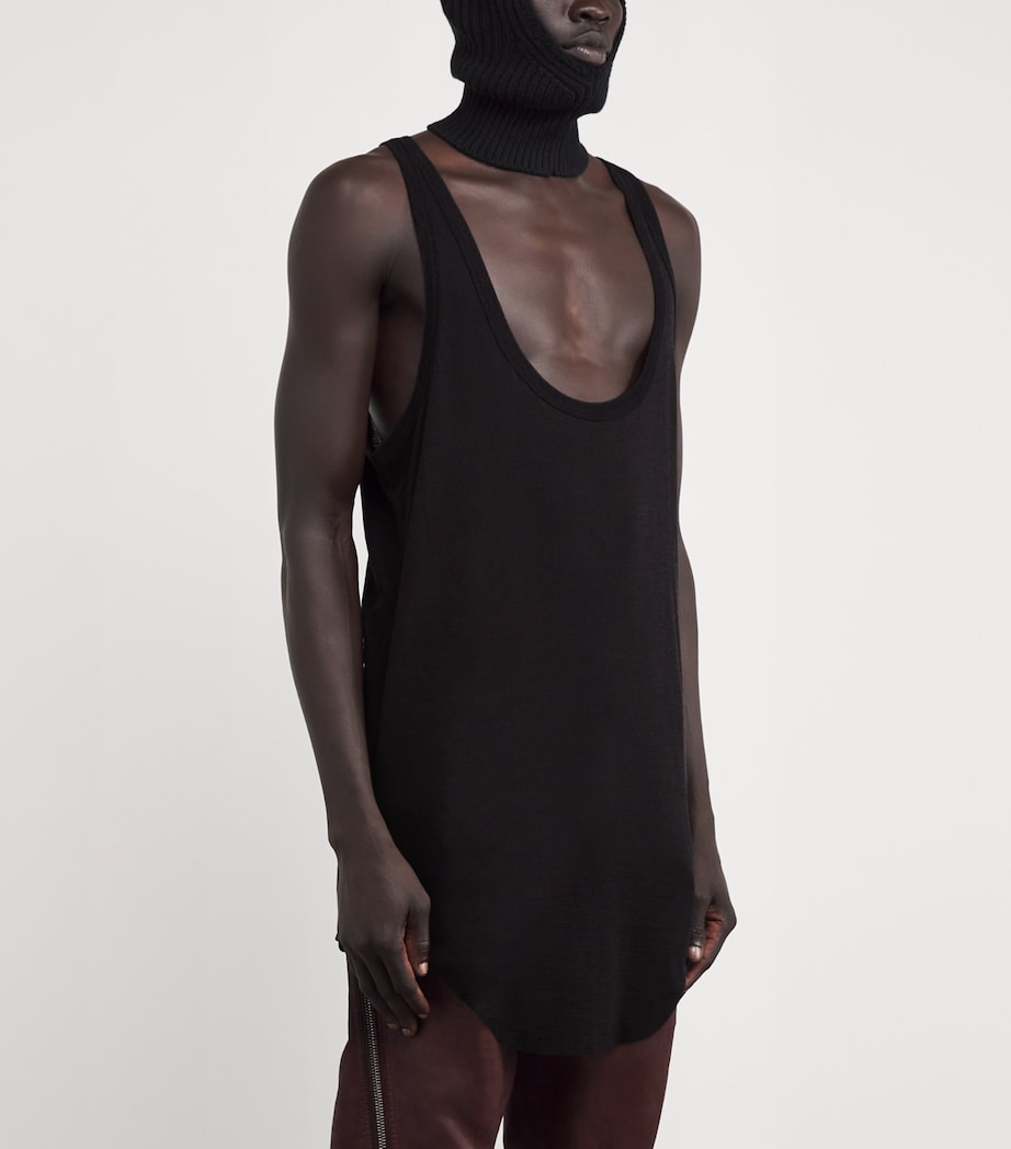 Wool-Silk Pony Tank Top BLACK Image 3