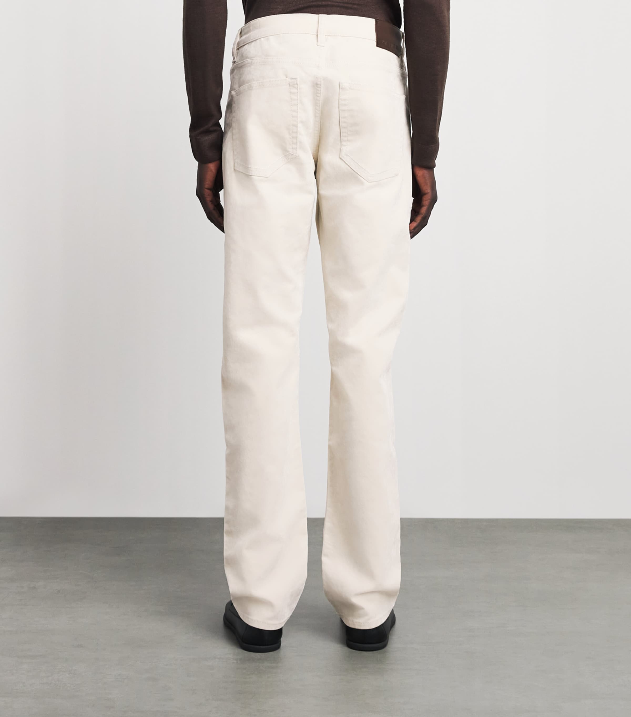 Pal Zileri Mens Straight Jeans Natural Image 5