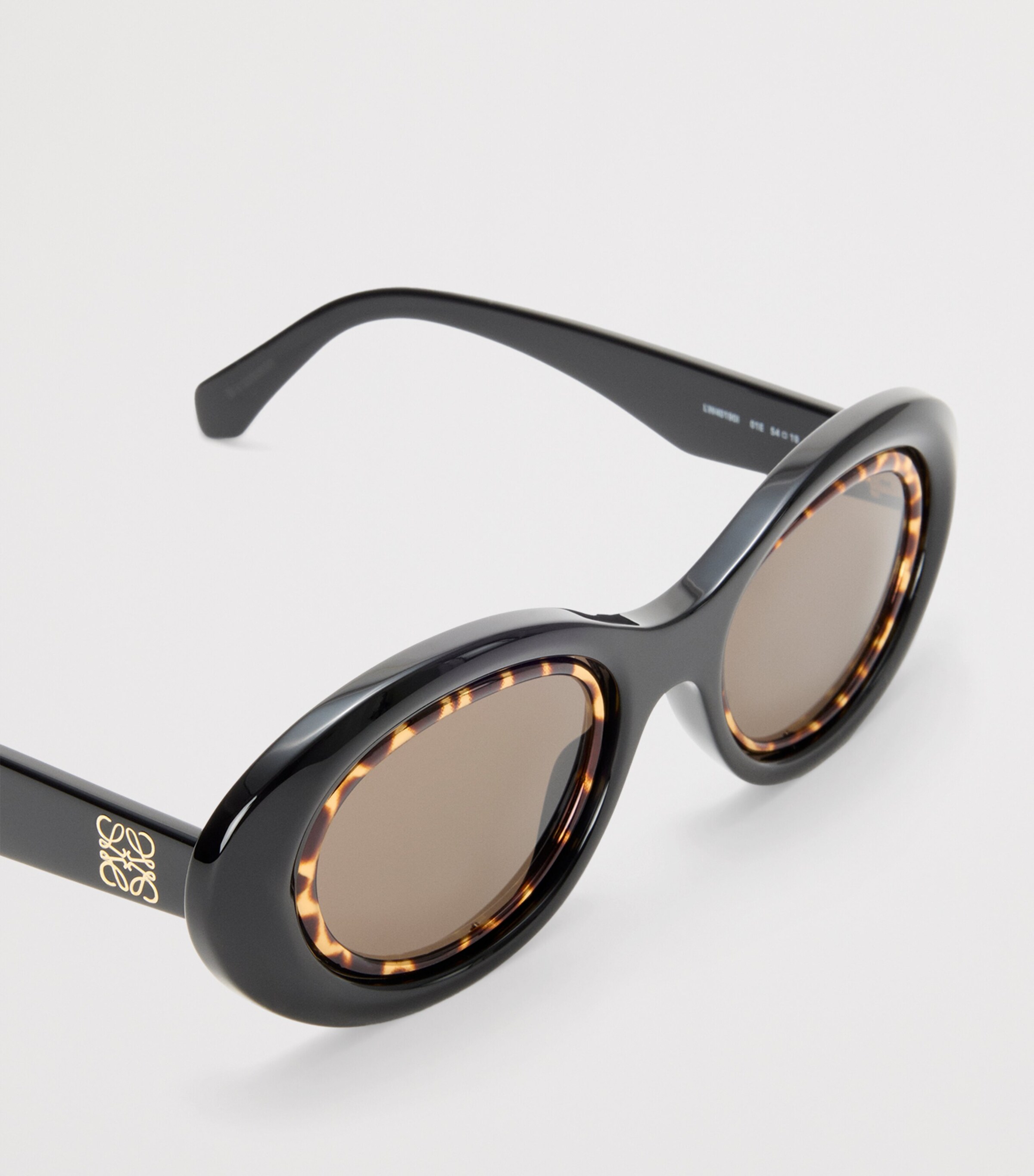 Mini Anagram Oval Sunglasses BLACK Image 5