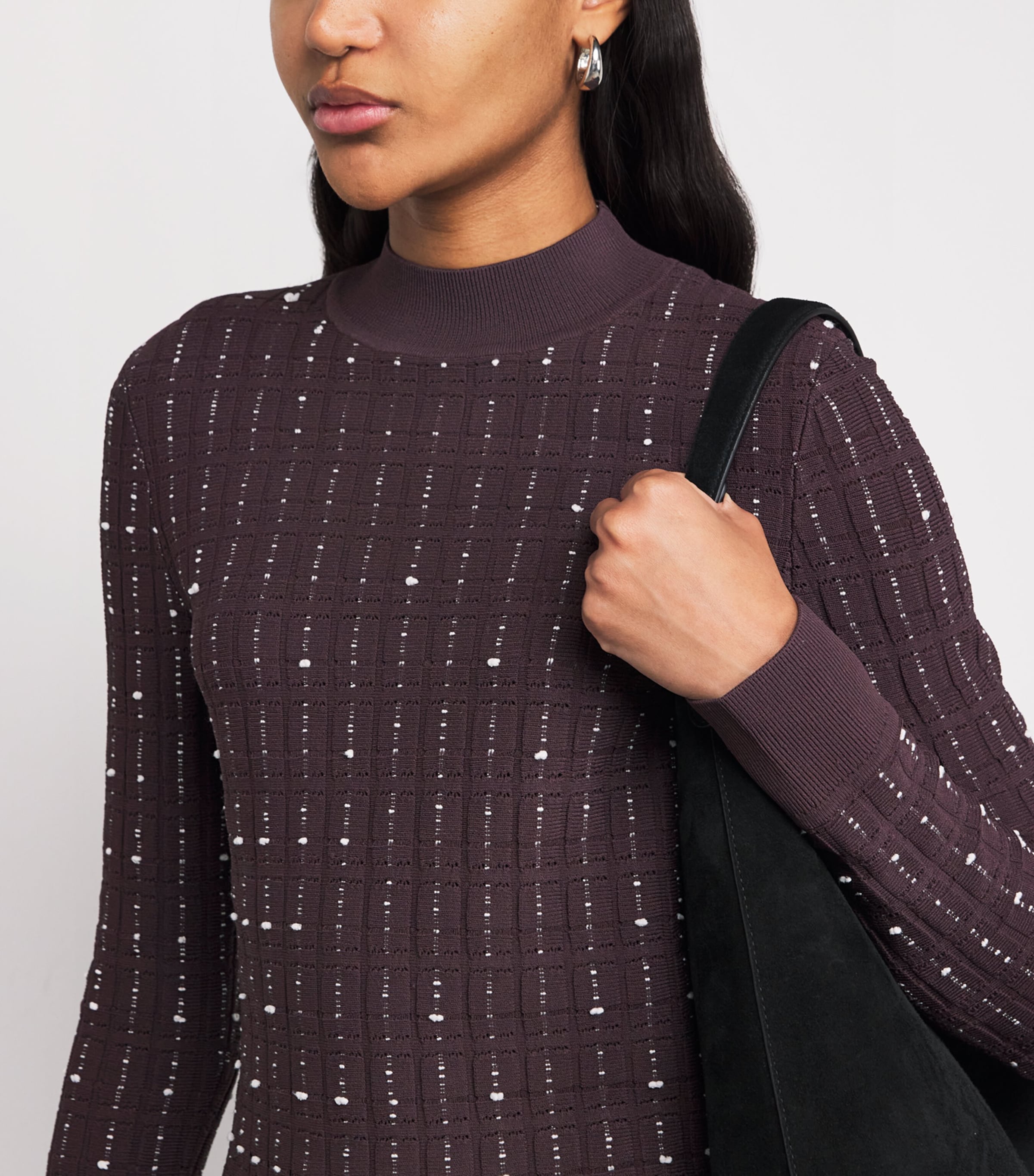 Fragmented Stripe Sweater MARASCHINO/IVORY Image 6