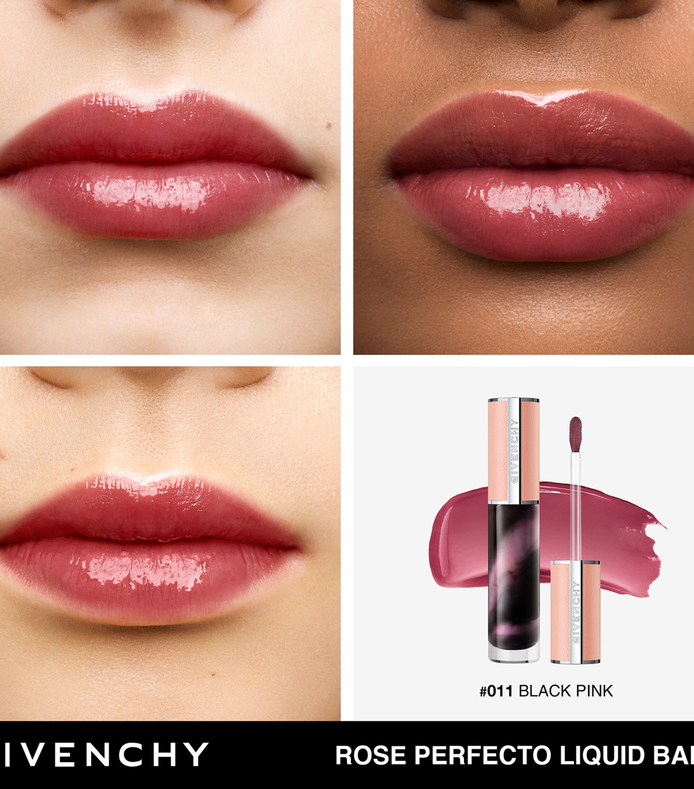 Rose Perfecto Liquid Lip Balm N011 BLACK PINK Image 3