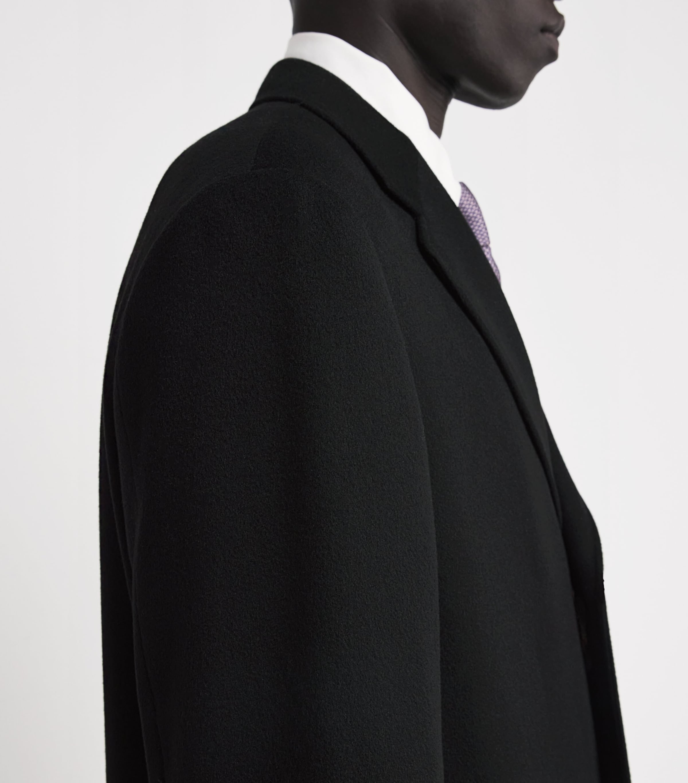 Wool-Cashmere Overcoat 100 BLACK Image 6