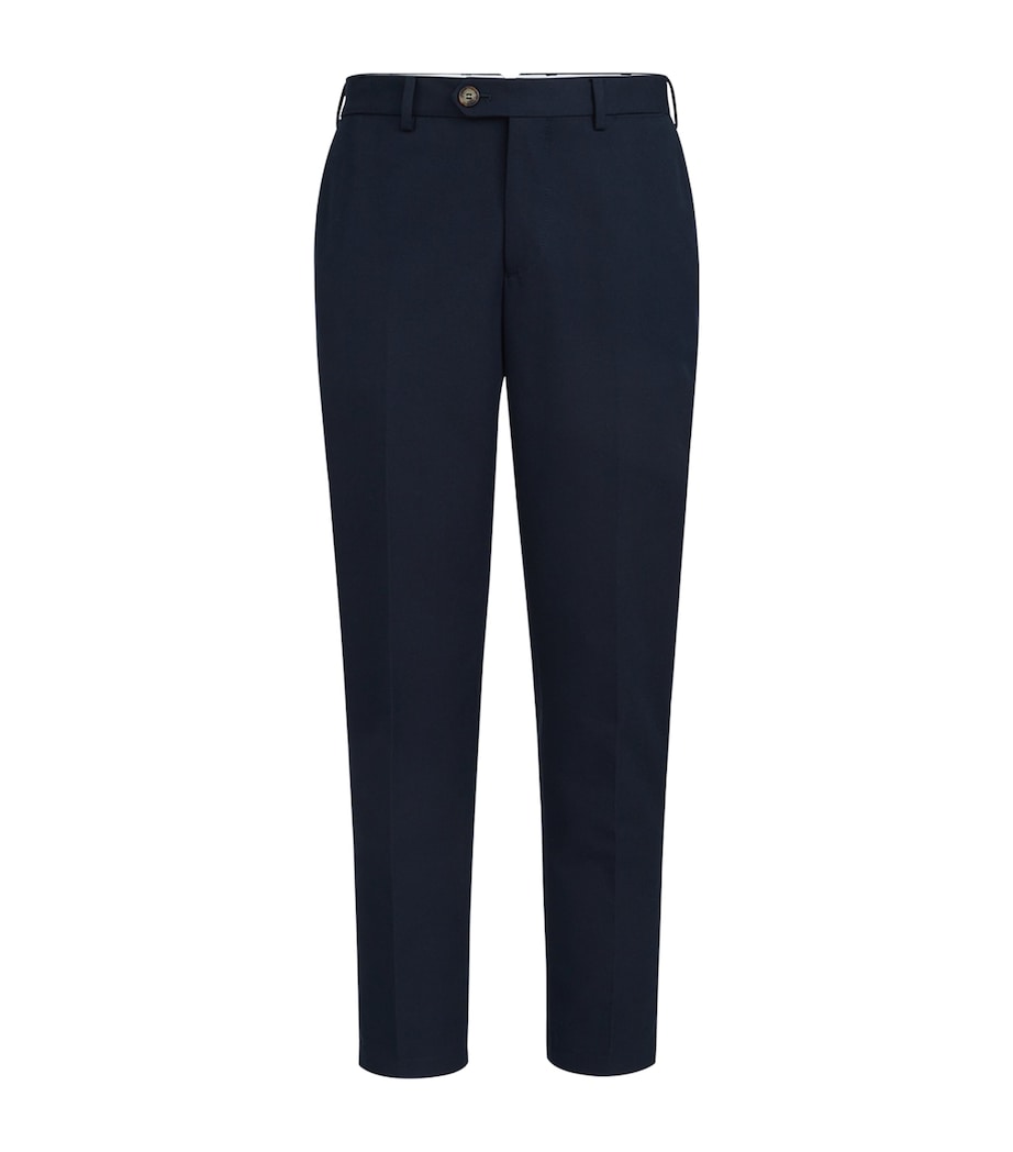 Brunello Cucinelli Mens Cotton-Virgin Wool Gabardine Trousers Image 1
