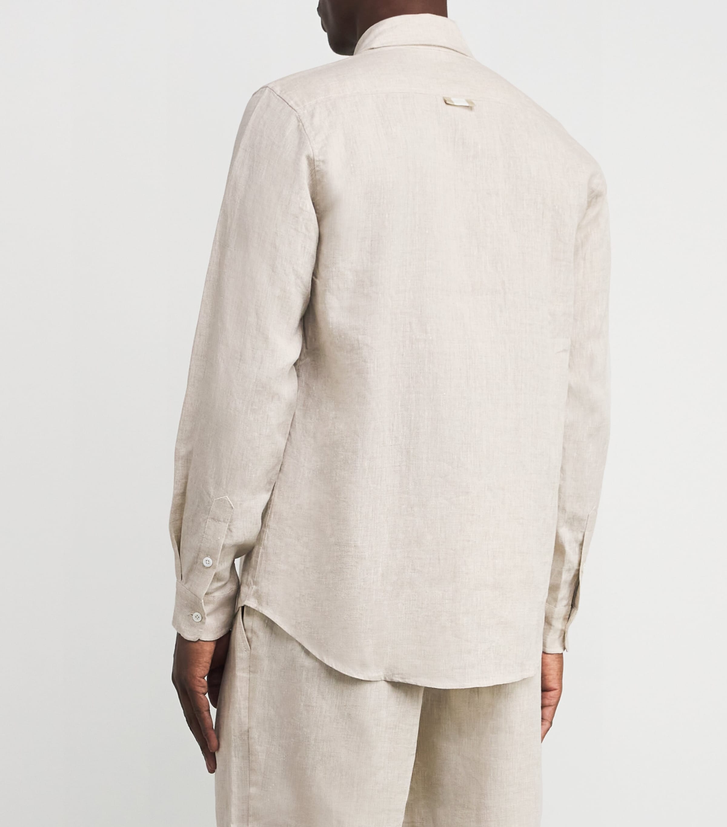 CHÉ Mens Linen Shirt Oat Image 4