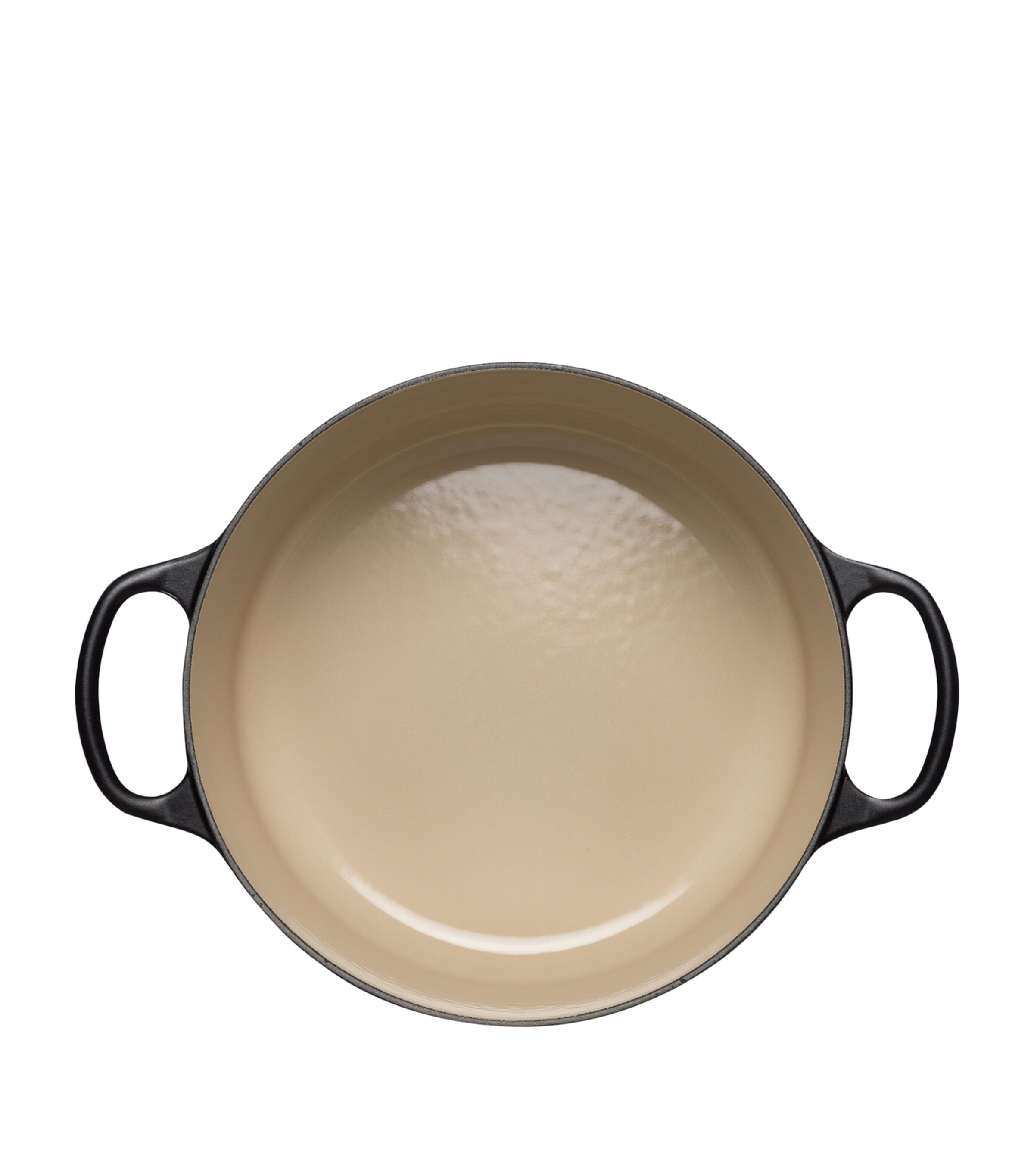 Le Creuset Cast Iron Round Casserole Dish (26cm) Black Image 4