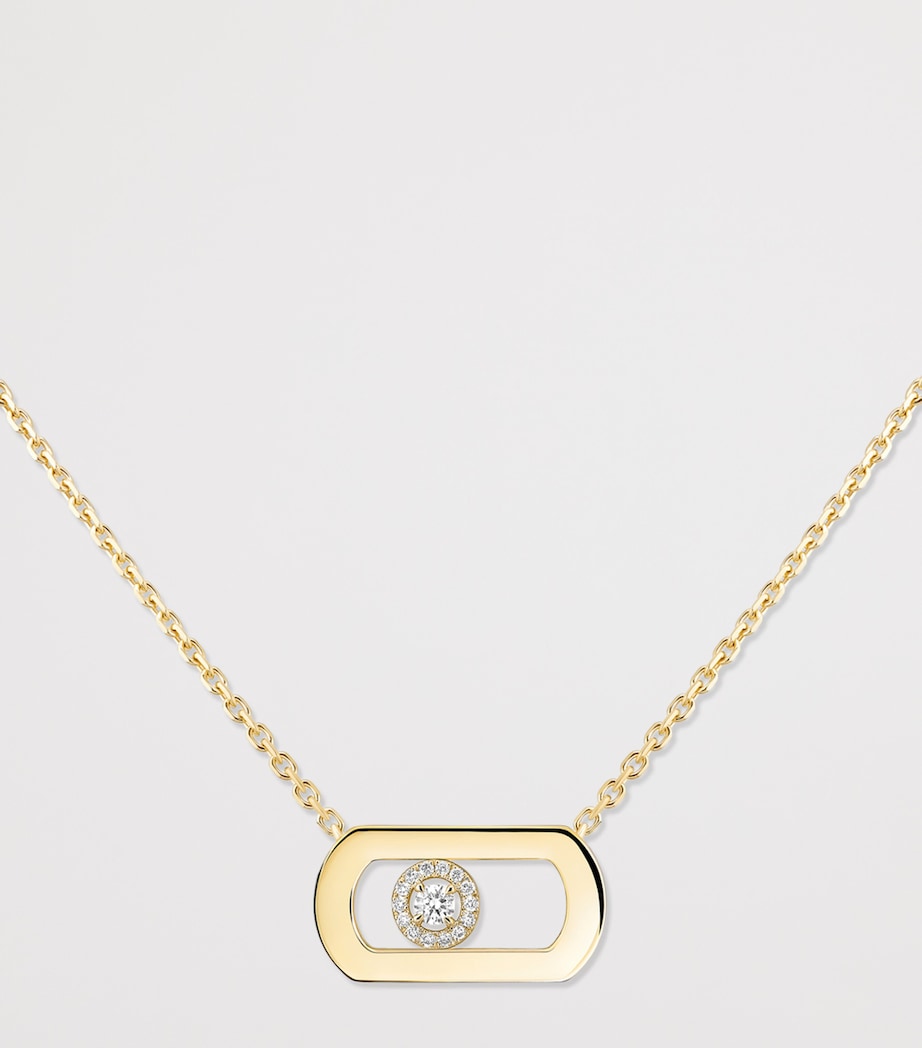 Messika So Move Yellow Gold and Diamond Necklace (0.12ct) Yellow Gold Image 3