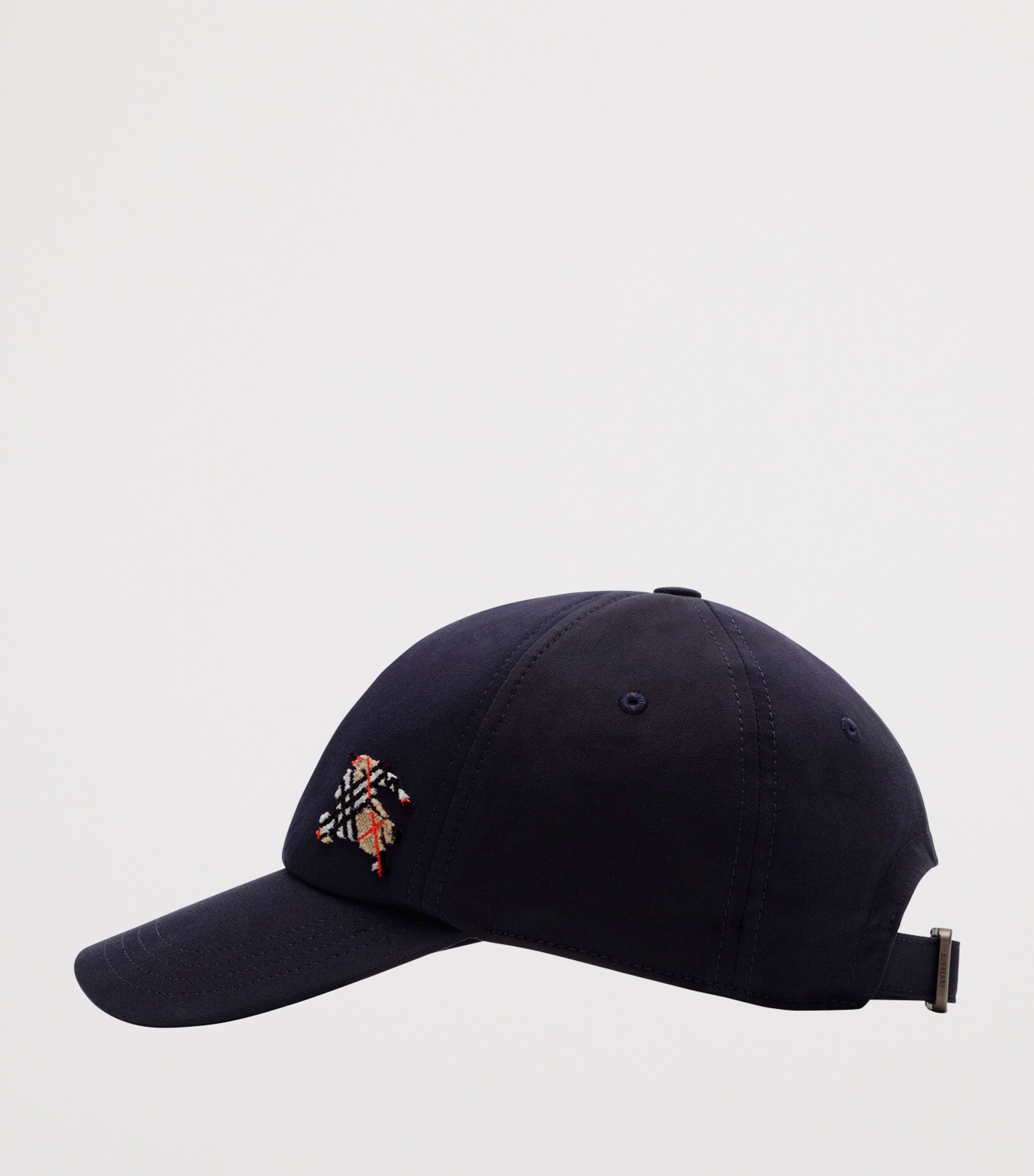 Burberry Tropical Gabardine Knight Baseball Cap Navy Image 3