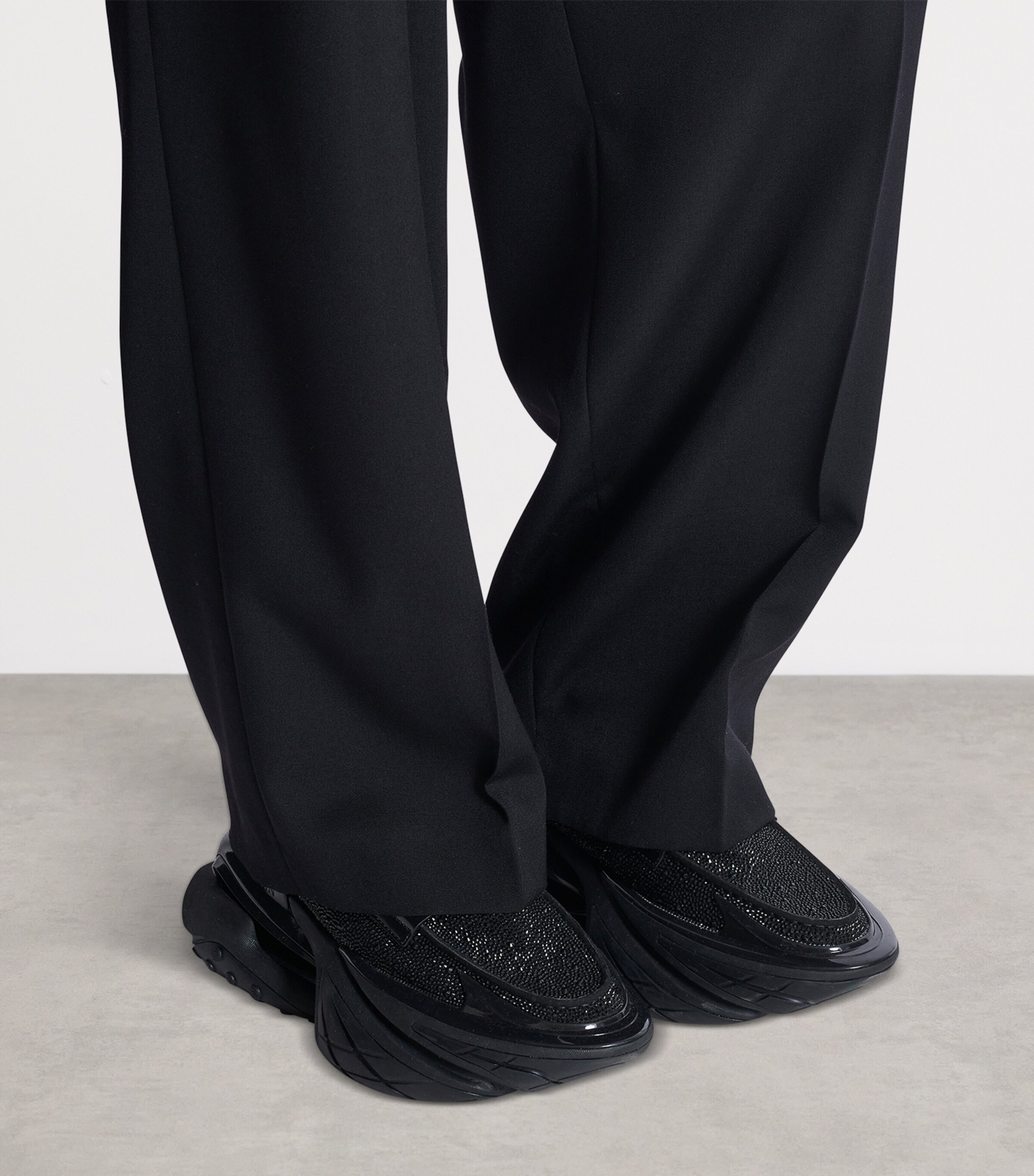 Rhinestone-Embellished Unicorn Loafers EAW NOIR/CRISTAL Image 7