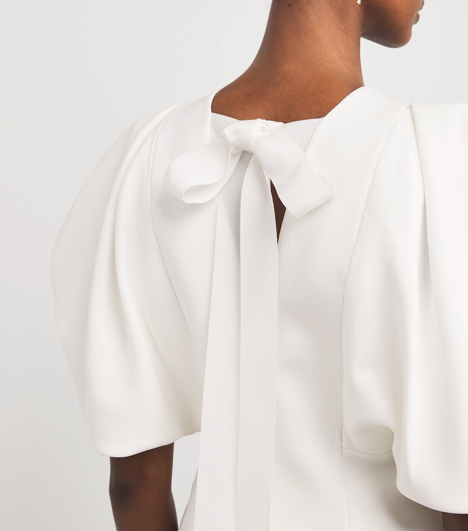 Bow-Tied Calita Midi Dress IVORY Image 4