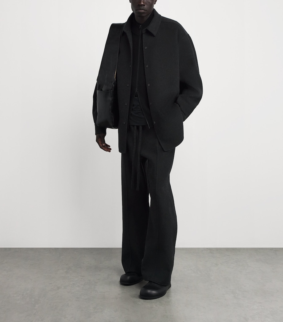 Virgin Wool-Cashmere Overshirt CHARCOAL Image 2