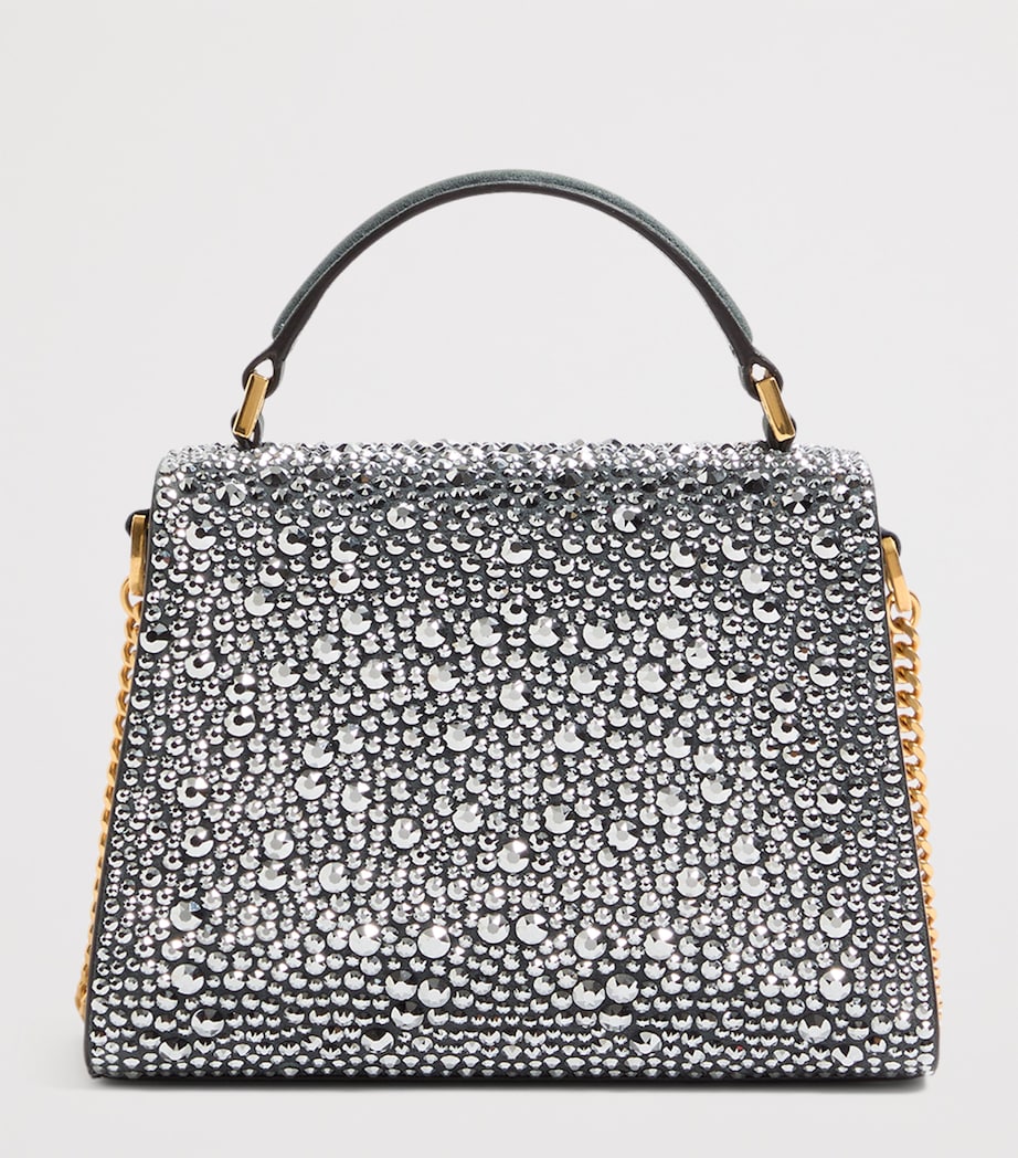 Mini Leather Embellished Top-Handle Bag DLU Image 3