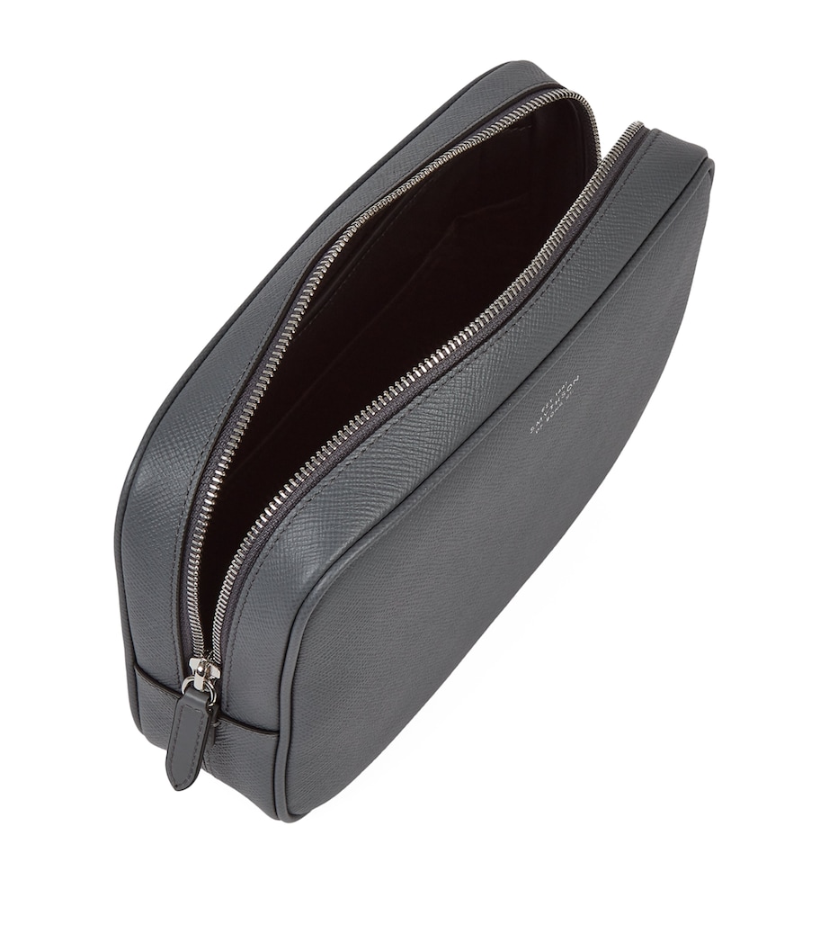 Leather Panama Tech Organiser Pouch S GREY Image 4