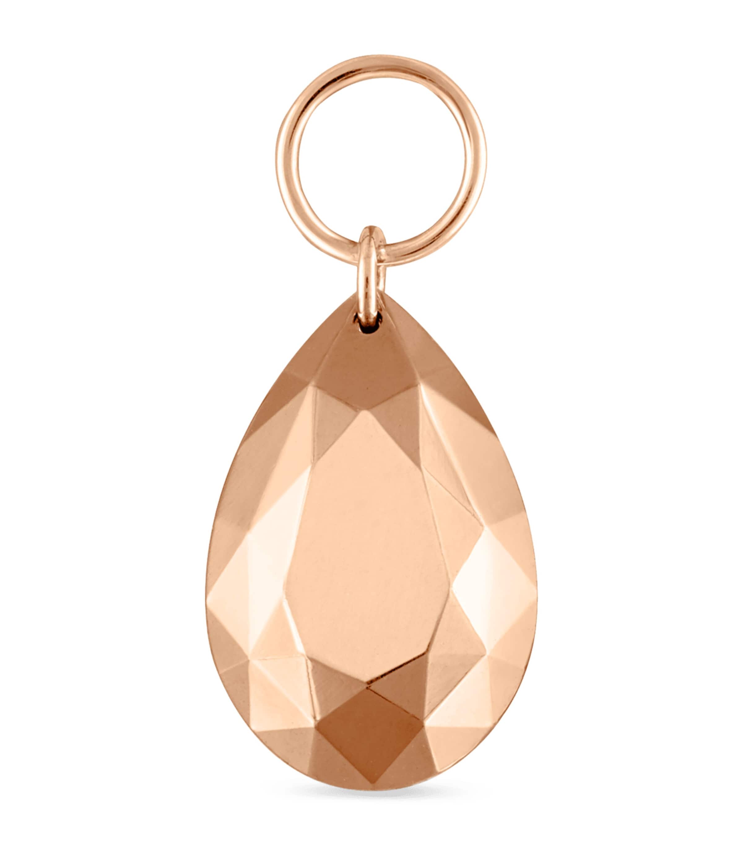 MARIA TASH FACETED PEAR SINGLE CHARM