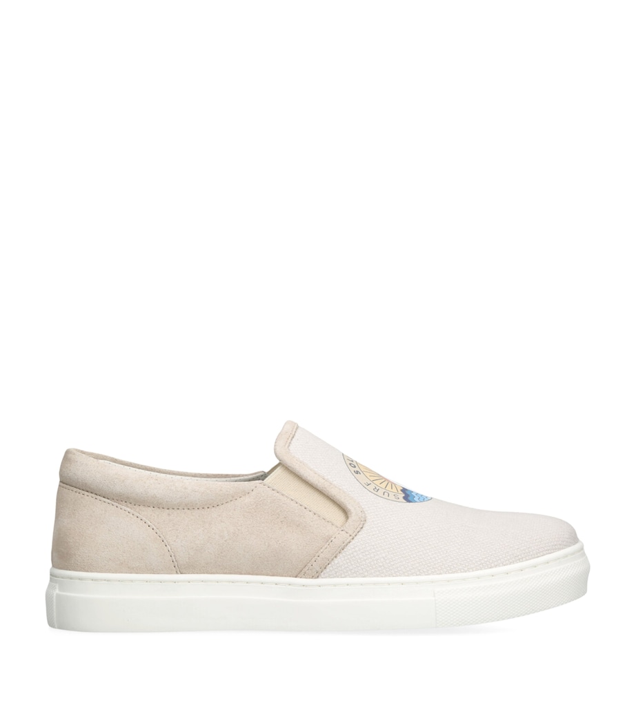 Canvas Slip-On Sneakers BEIGE Image 1