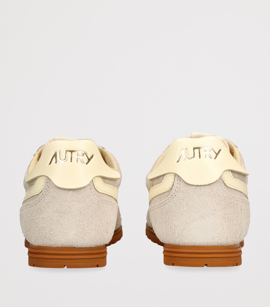 Leather Windspin Low-Top Sneakers BEIGE COMB Image 2