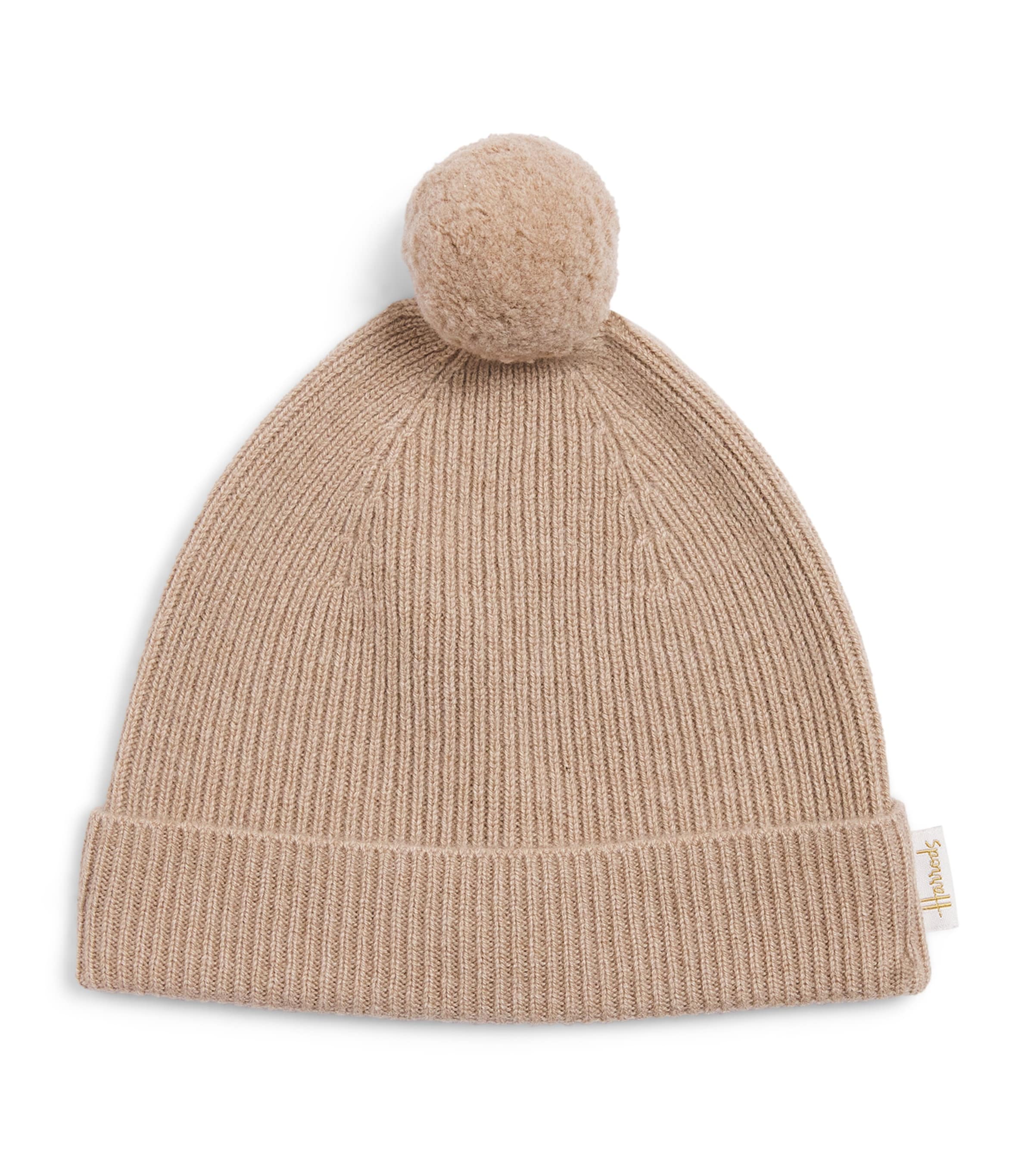 Cashmere Pom-Pom Hat OATMEAL Image 1