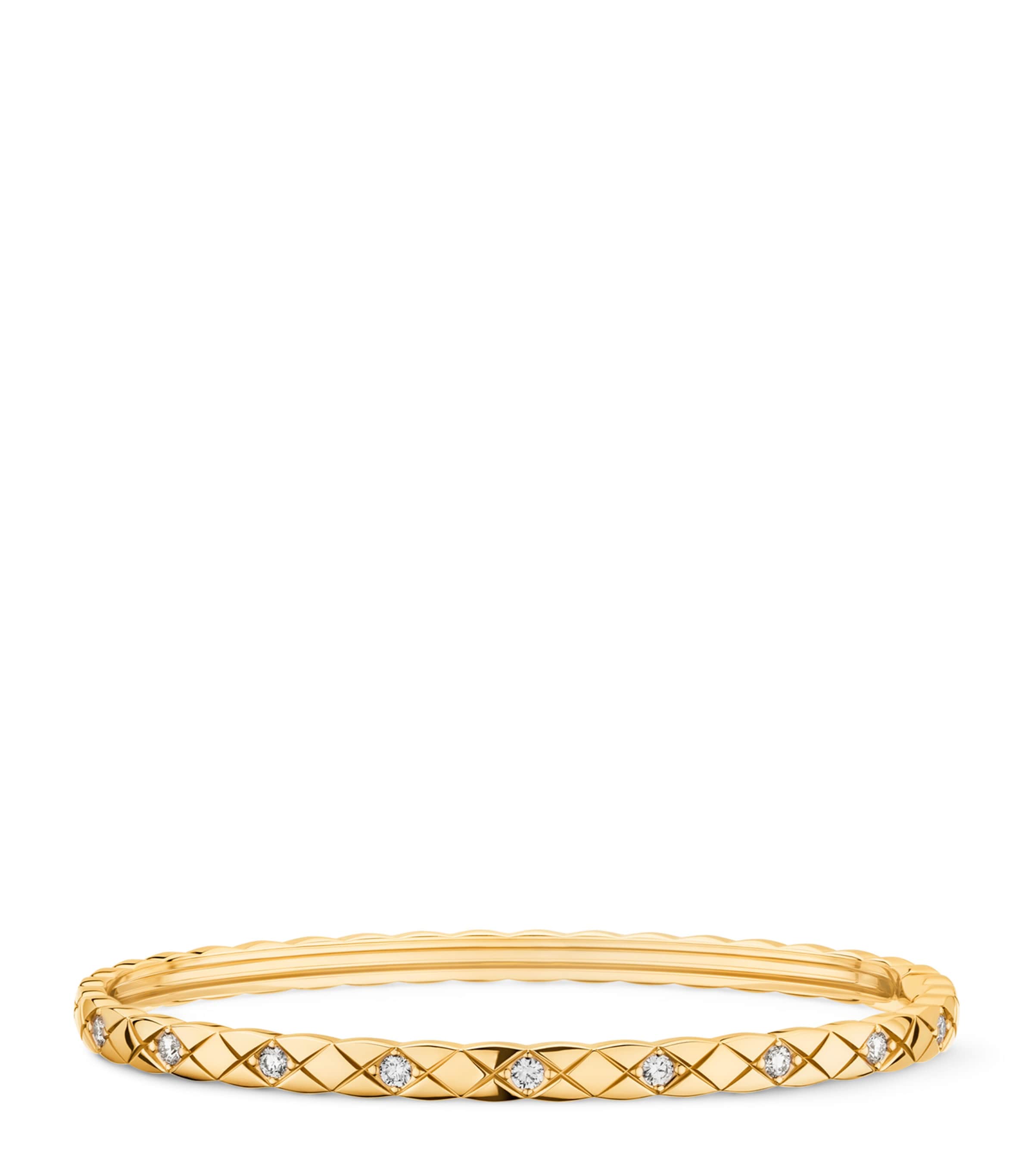 Yellow Gold and Diamond Coco Crush Bangle YELLOW Image 1