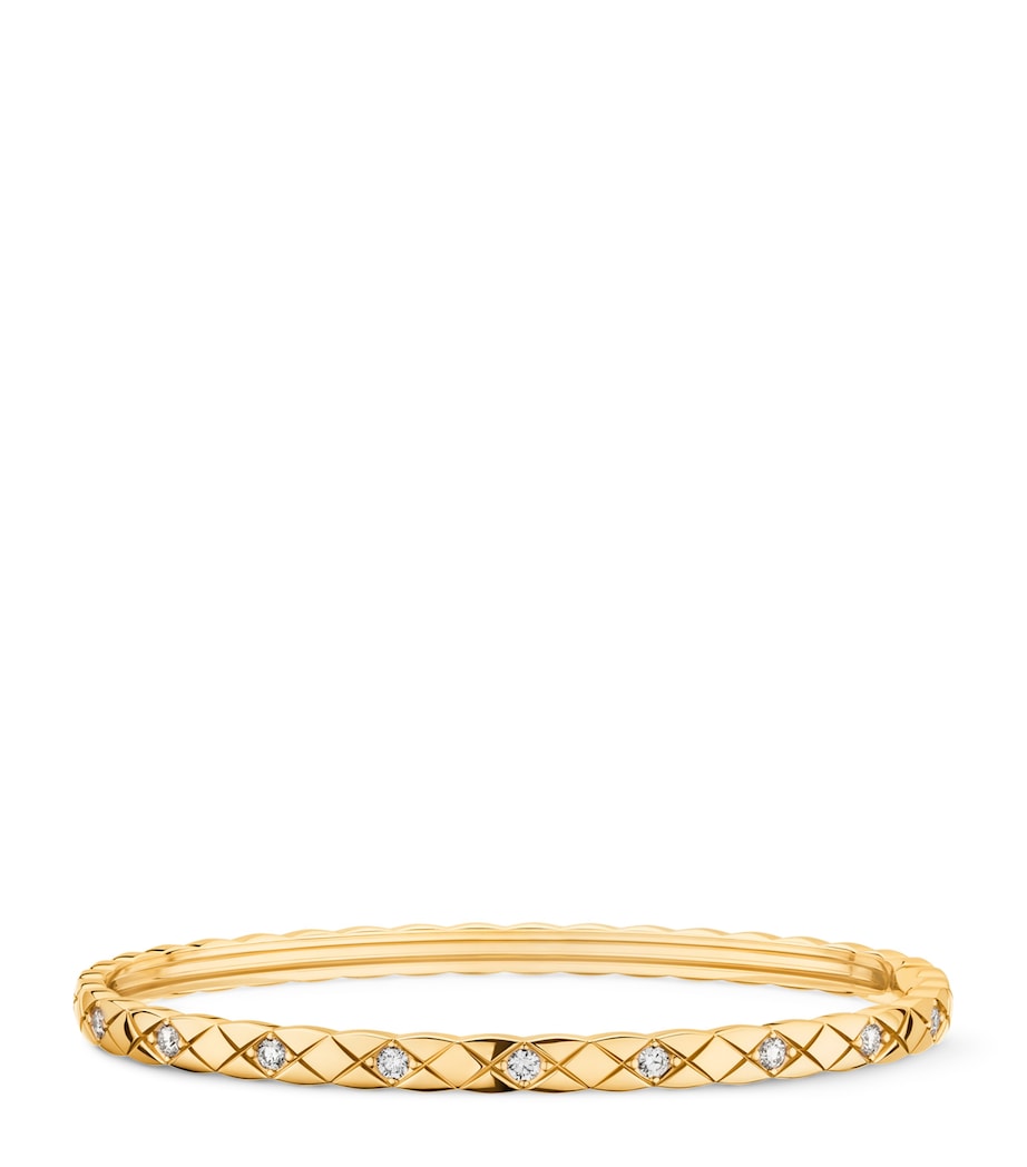 Yellow Gold and Diamond Coco Crush Bangle YELLOW Image 1
