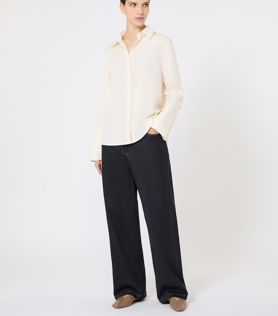 Silk-Blend Shirt IVORY Image 4