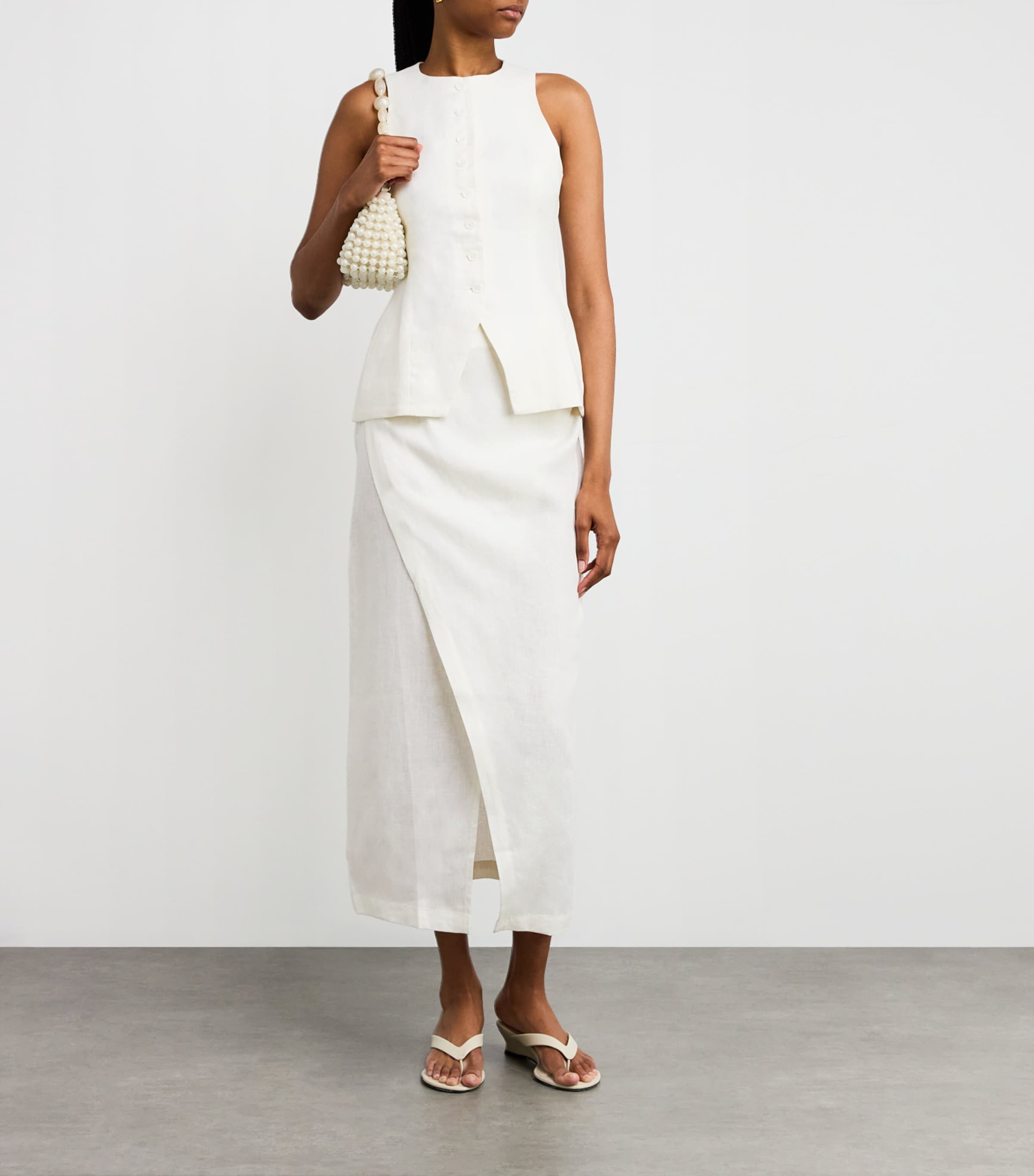 ワンピース FAITHFULL THE BRAND Women Mid Skirts FF3674 WHT White Faithfull The Brand Women's Epoca Mini Dress | $189.00