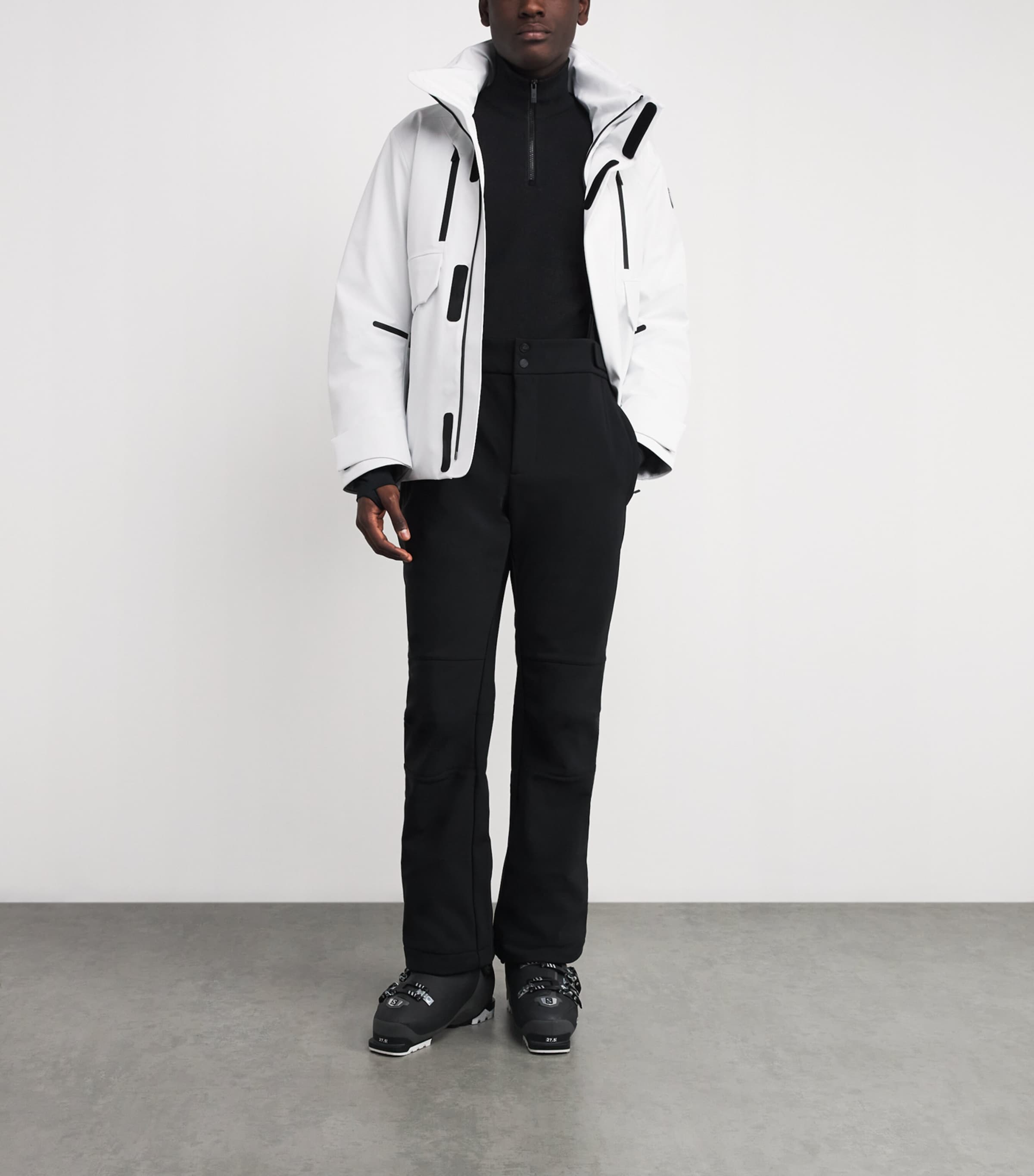 Jersey Quarter-Zip Natom Sweater 0051 NOIR/GRISNEIGE Image 2