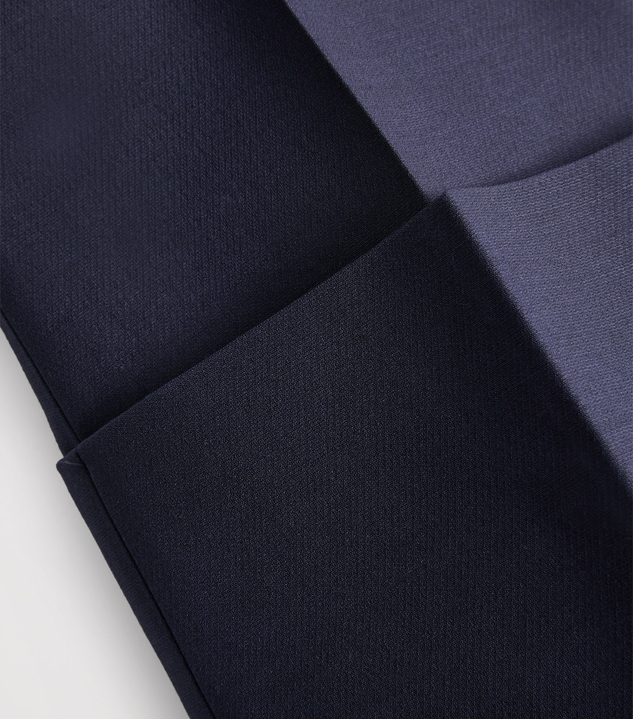 Wool-Silk Flared Trousers D51 Image 6