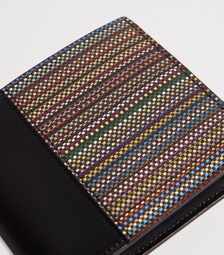 Leather Signature Stripe Wallet 79_BLACK Image 4