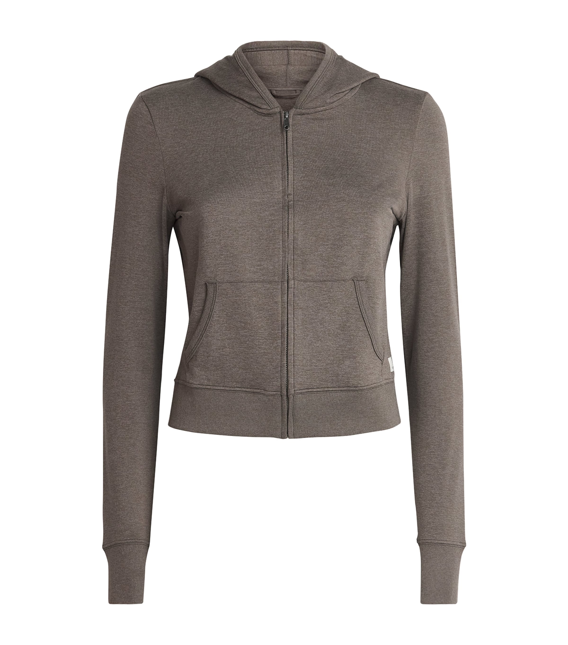 Vuori Halo Mini Zip-up Hoodie In Sand