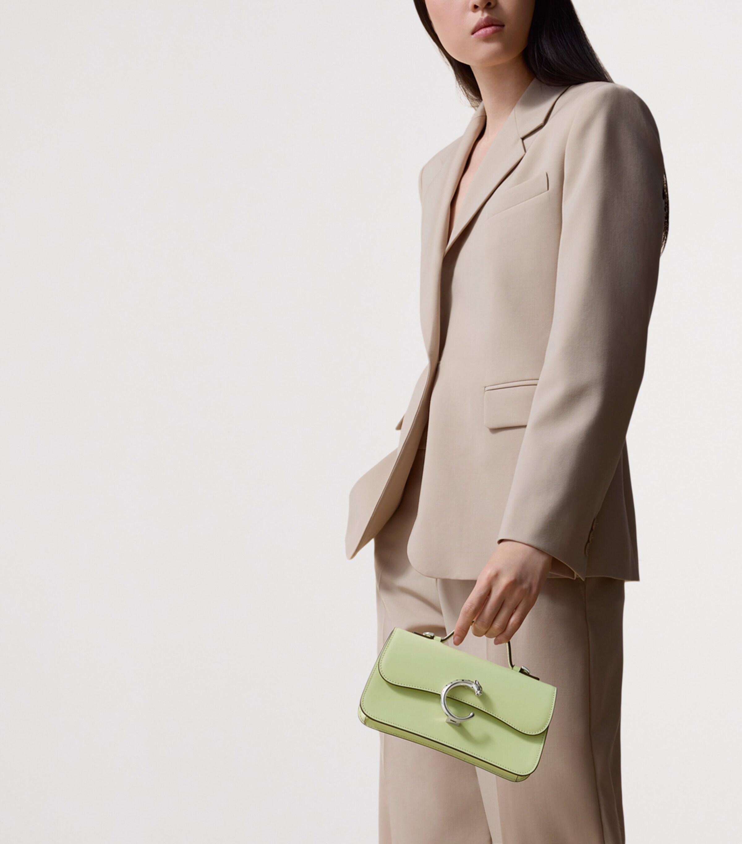 Cartier Leather Panthère de Cartier Top-Handle Bag Citrus Image 6