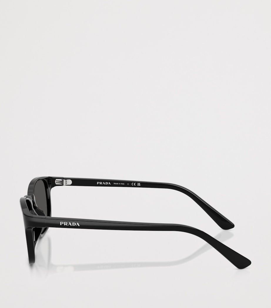 Prada Acetate Pillow Sunglasses Black Image 3