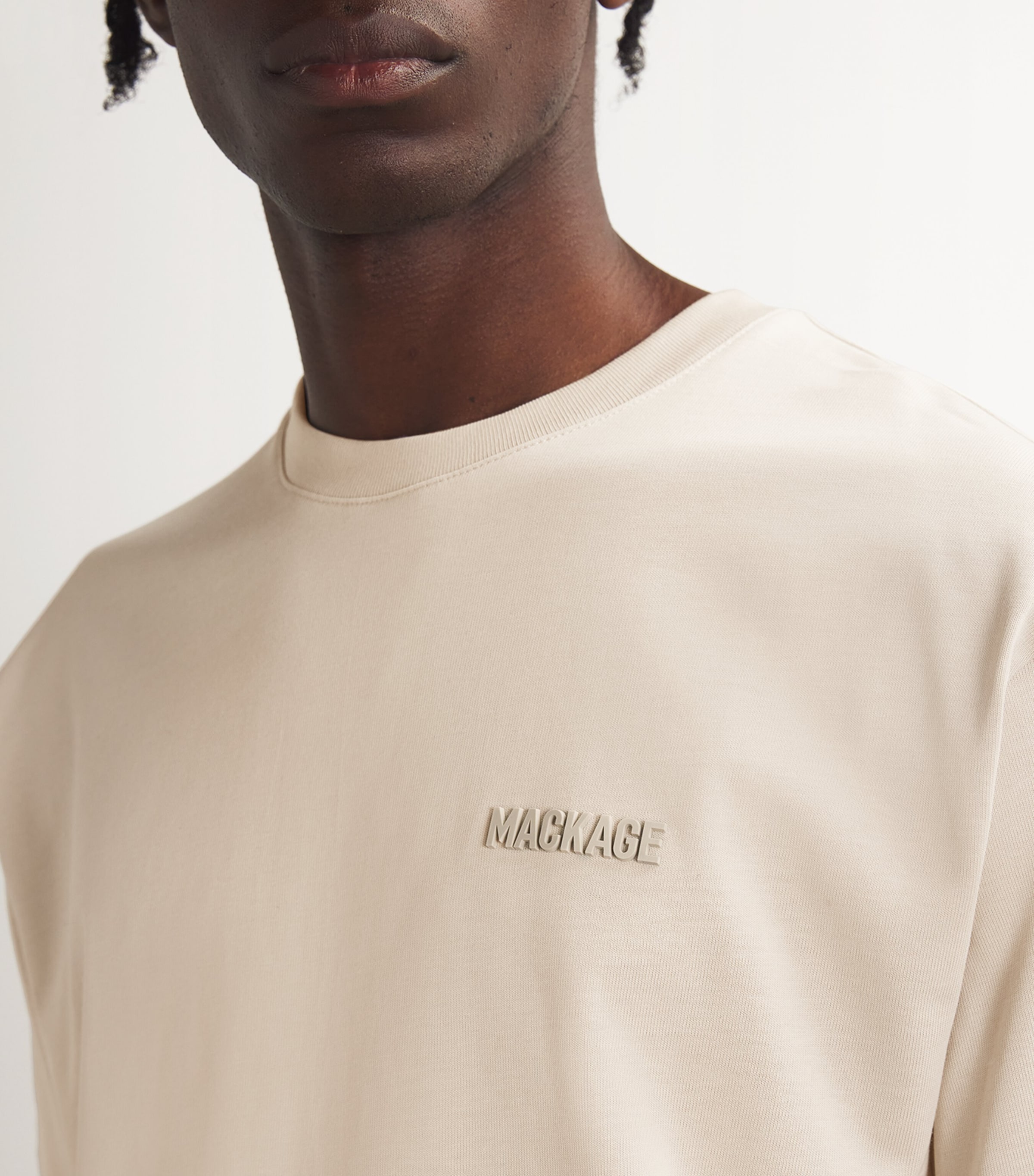 Organic Cotton Tonal Logo T-Shirt C0281 TRENCH Image 6