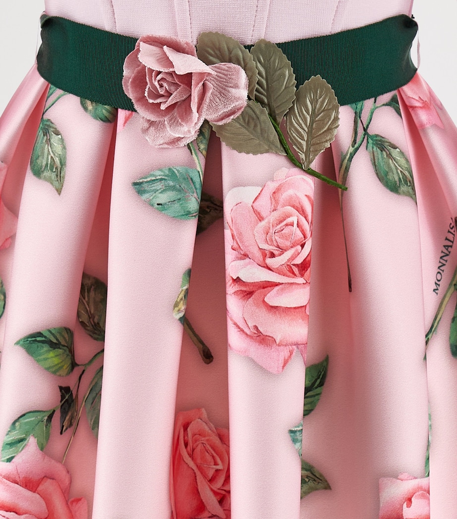 Rose-Print Embellished Dress (2-12 Years) ROSA PEACH Image 3