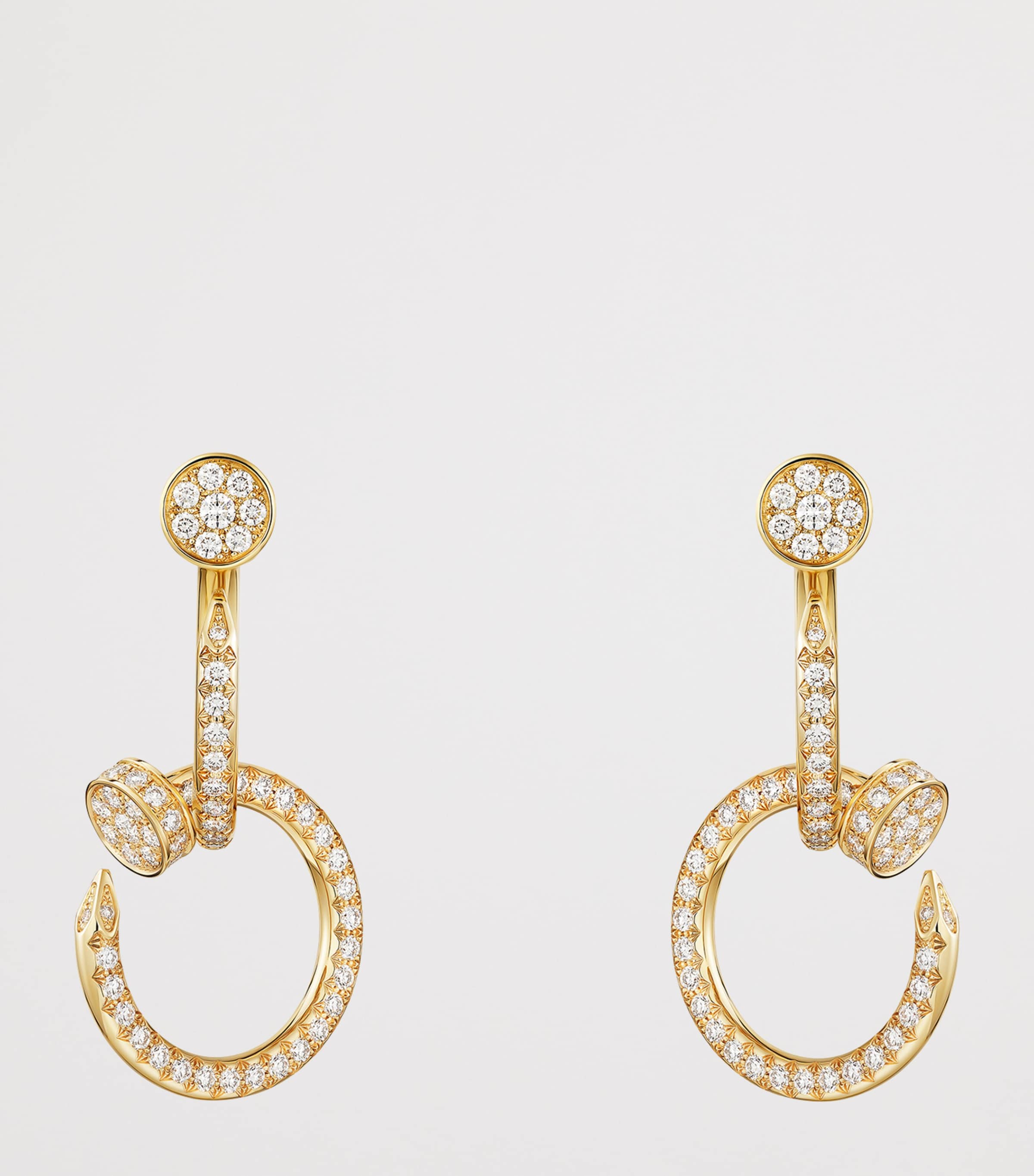 Yellow Gold and Diamond Juste un Clou Earrings YELLOW GOLD Image 2