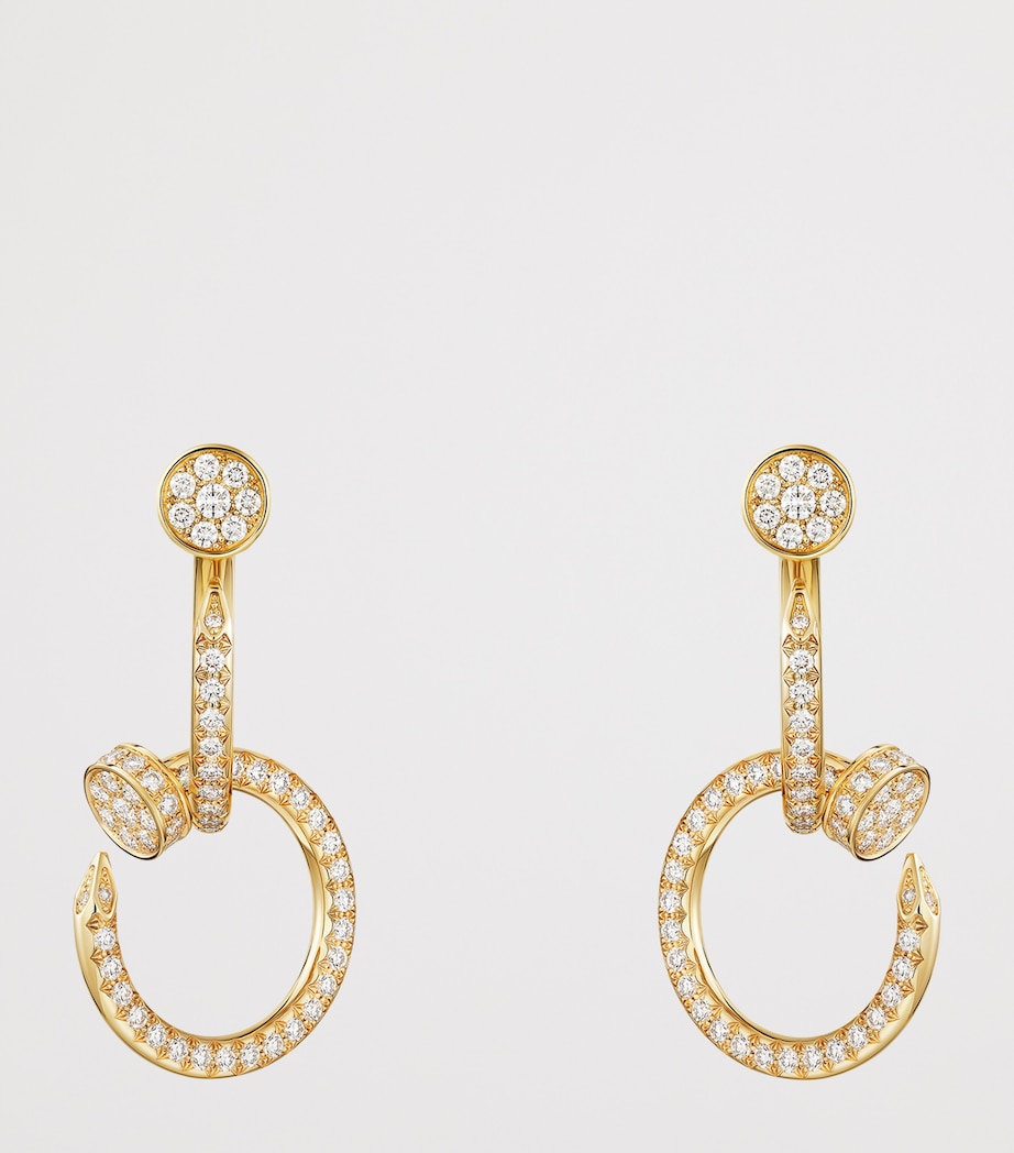 Yellow Gold and Diamond Juste un Clou Earrings YELLOW GOLD Image 2