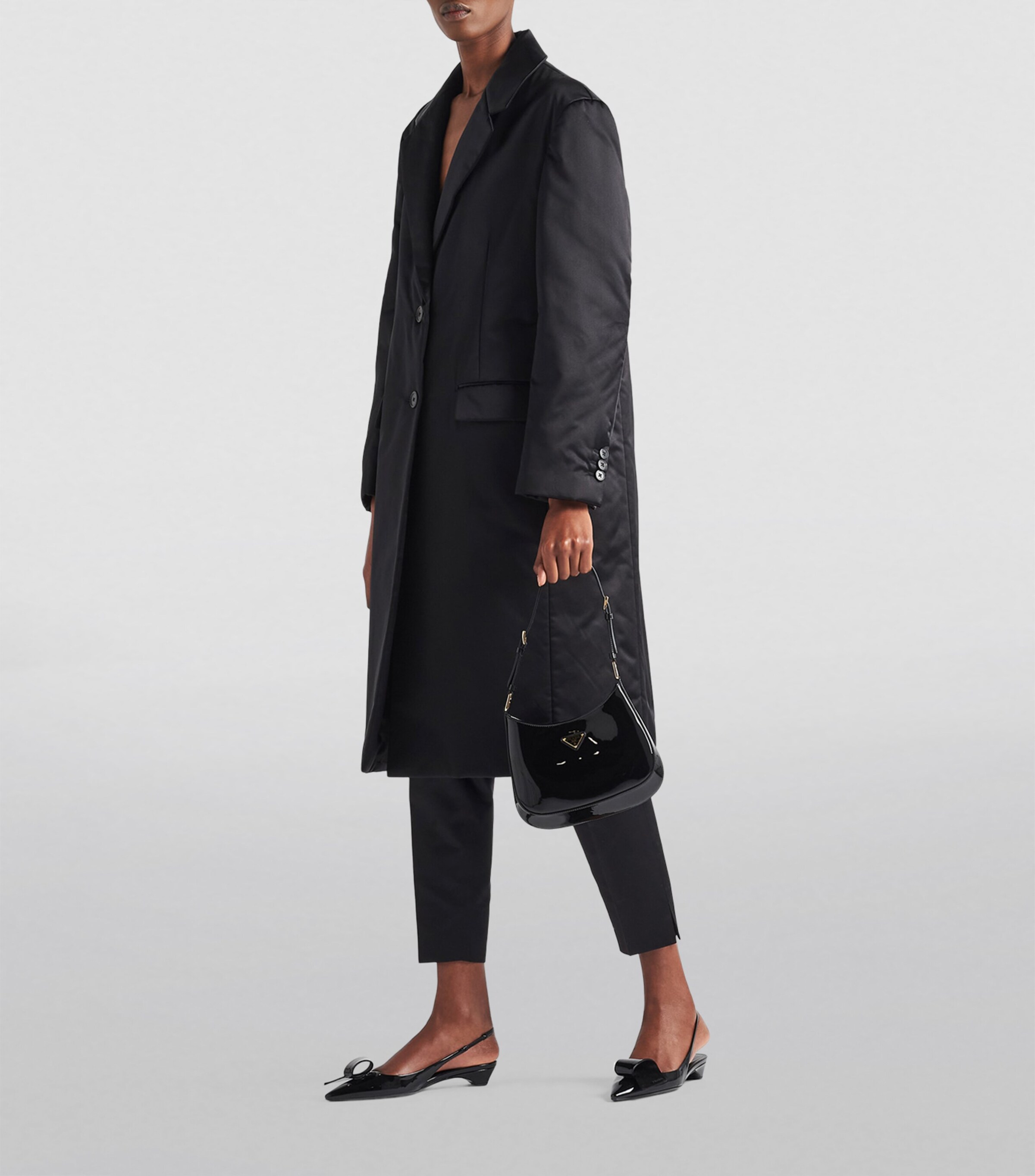 Prada Patent Leather Cleo Shoulder Bag Image 7