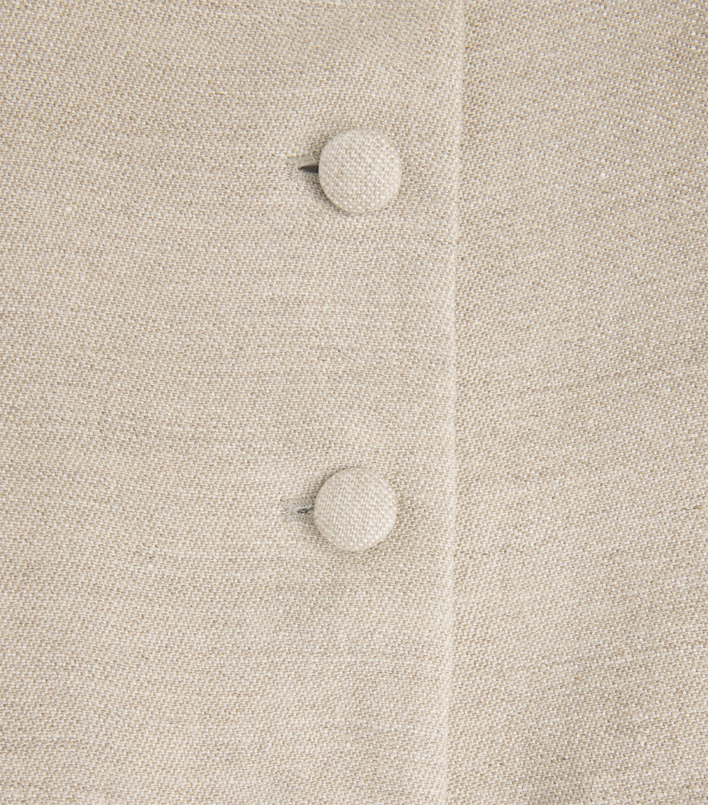 Liberowe Womens Linen Peplum Jacket Beige Image 6