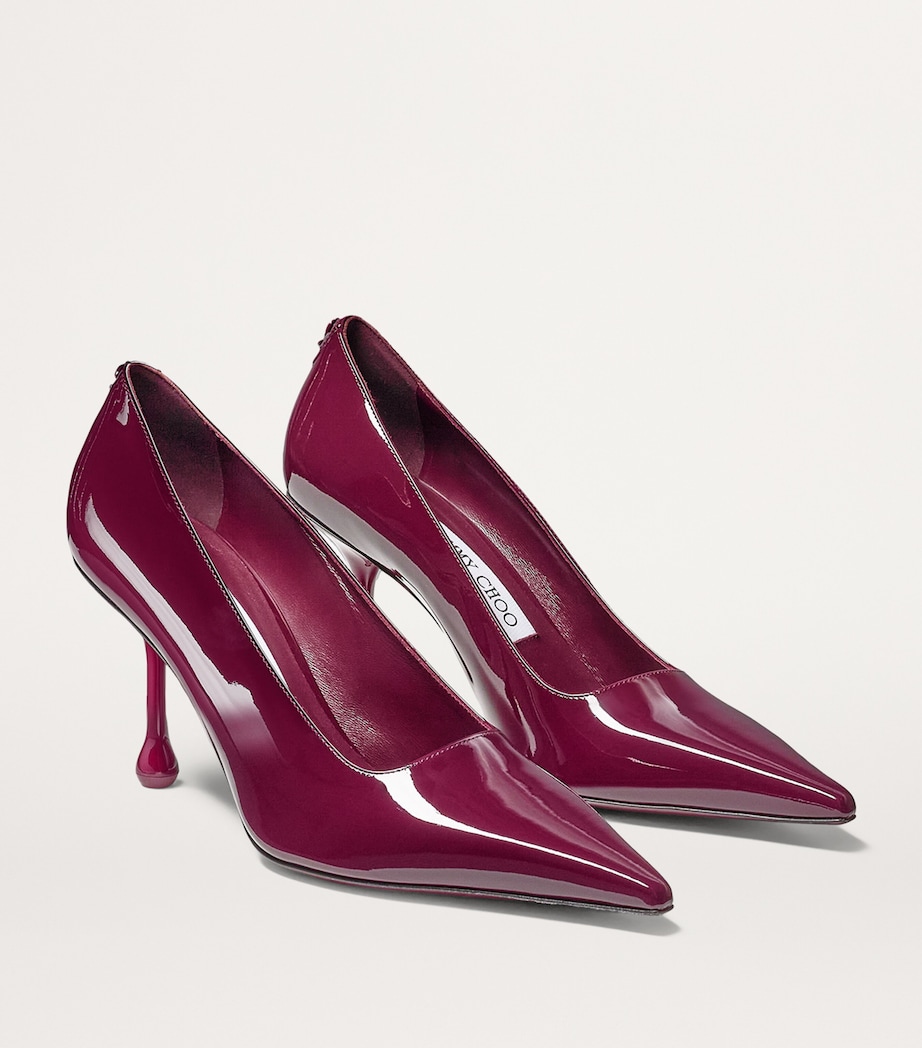 Ixia 80 Leather Pumps GARNET Image 3