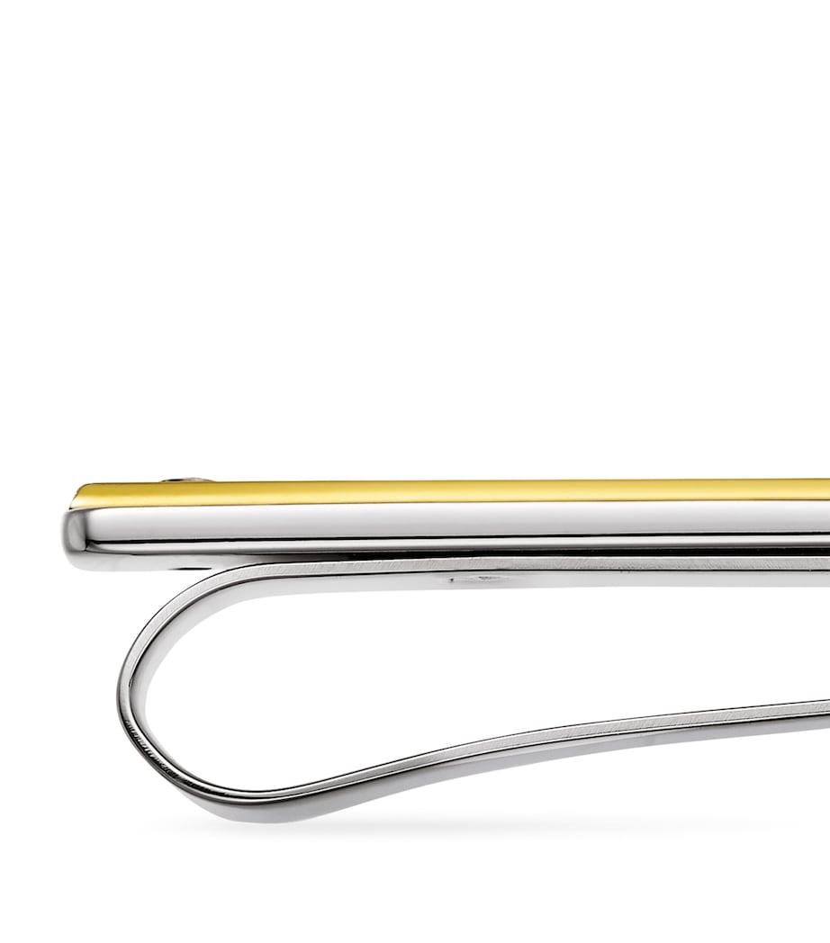 Cartier Yellow Gold and Stainless Steel Santos de Cartier Tie Clip Image 3