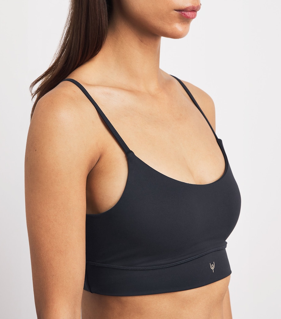 Y.O.U Womens Leamington Sports Bra Black Image 3