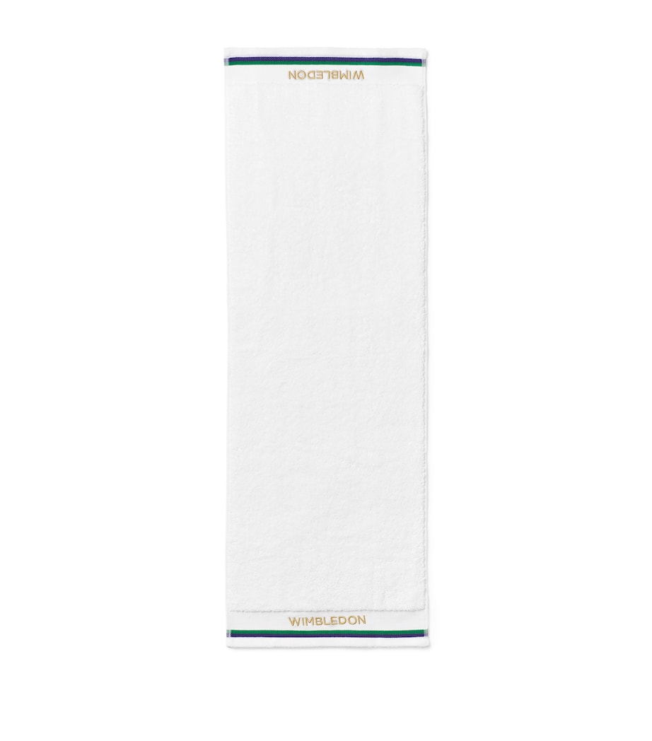 x Wimbledon Sports Guest Towel (40cm x 70cm) WHITE Image 1