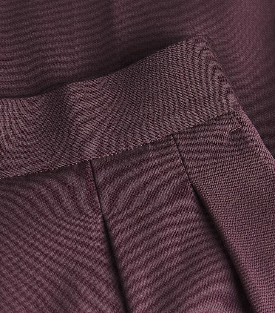 Roksanda Womens Satin Ragosta Tailored Trousers Burgundy Image 6